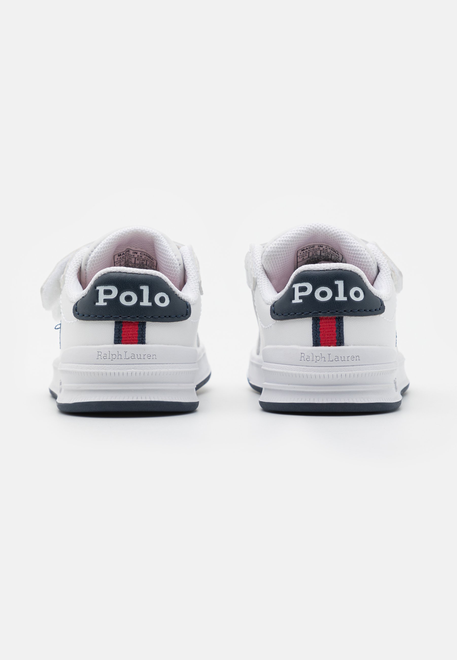Polo Ralph Lauren HERITAGE COURT UNISEX - Trainers - white smooth/navy/white