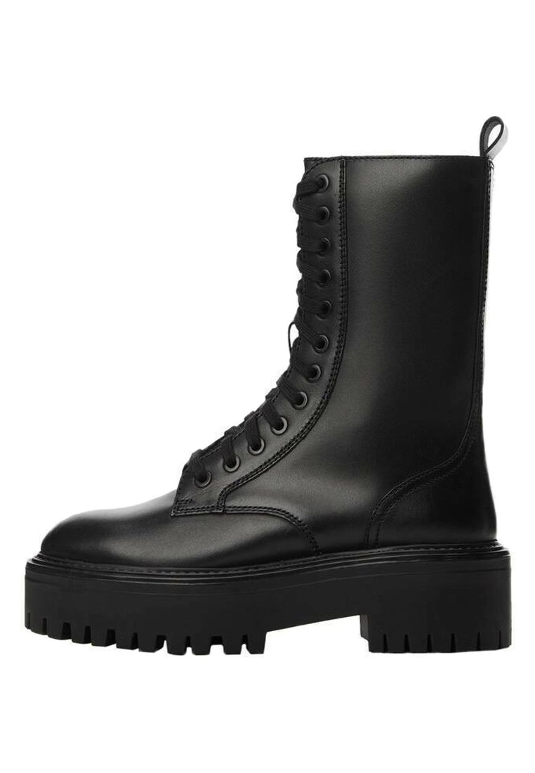 Mango Platform ankle boots - zwart/black