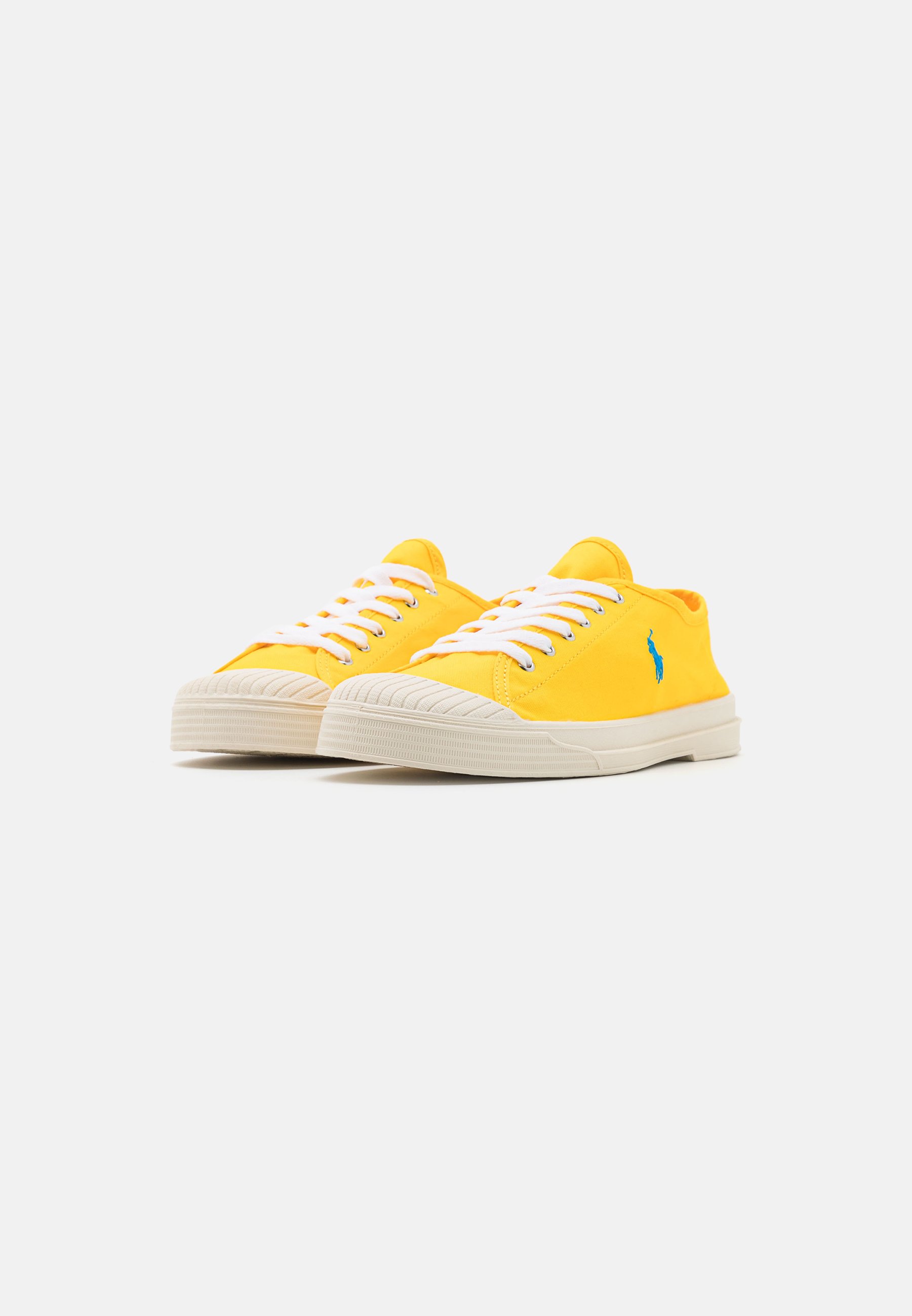 Polo Ralph Lauren ESSENCE LACE UNISEX - Trainers - yellow/blue/yellow