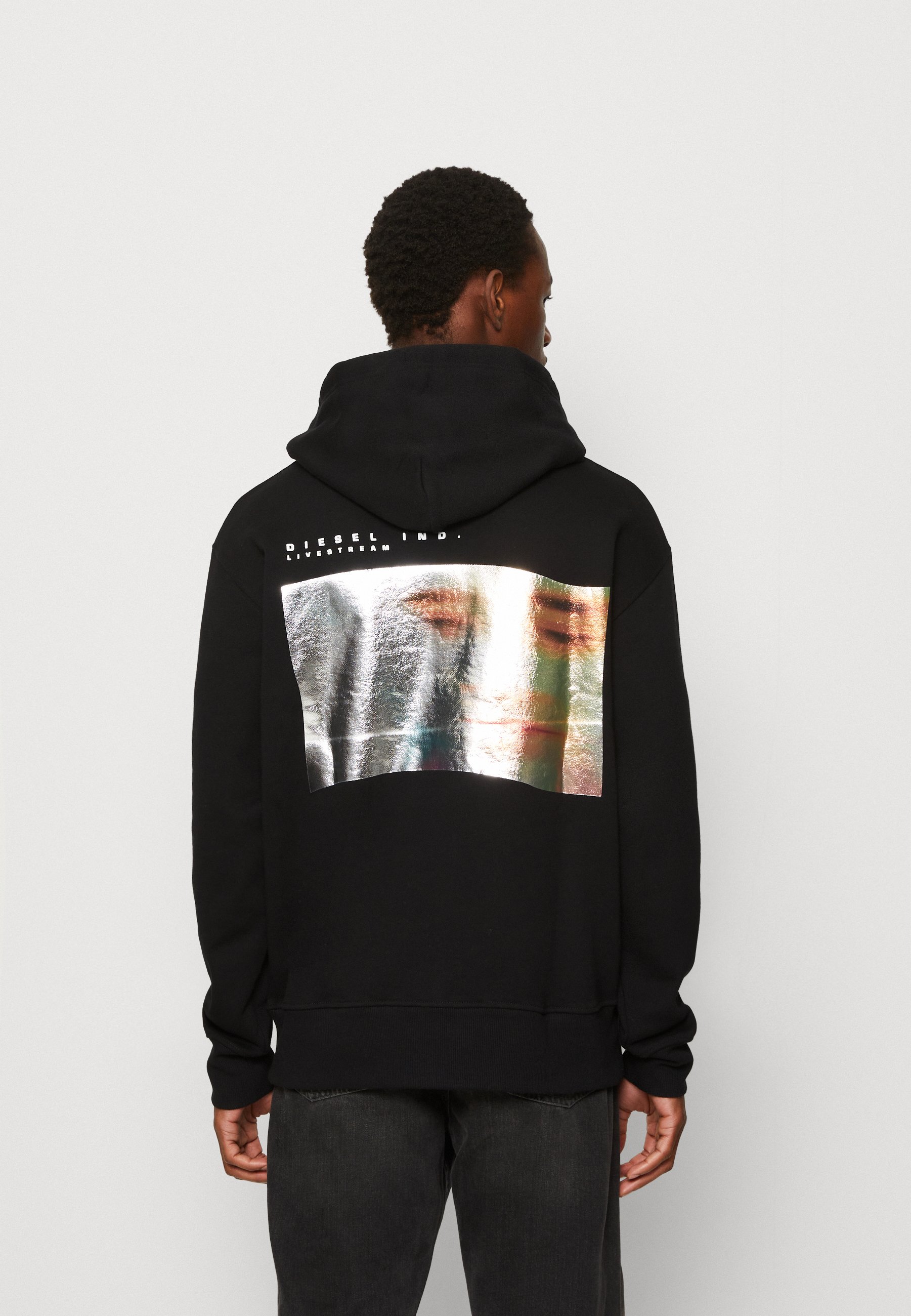Diesel MACS HOOD UNISEX - Hoodie - black