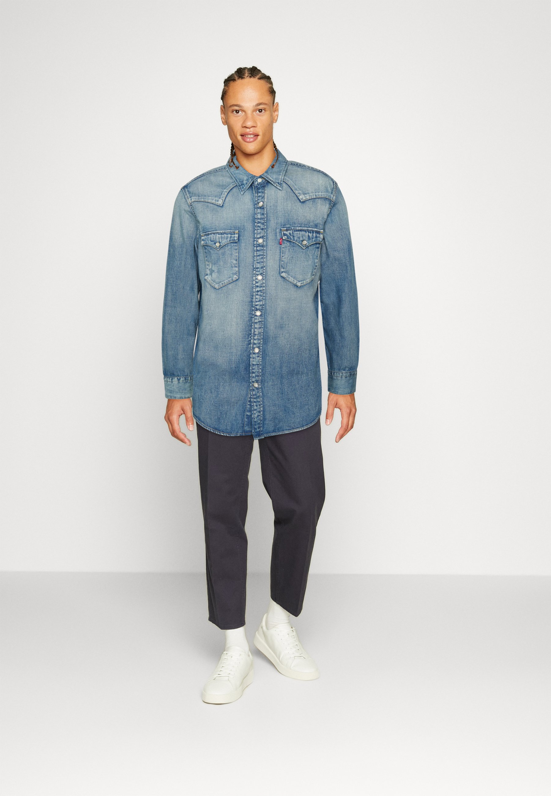 Levi's® BARSTOW WESTERN STANDARD - Shirt - thrift star/blue denim
