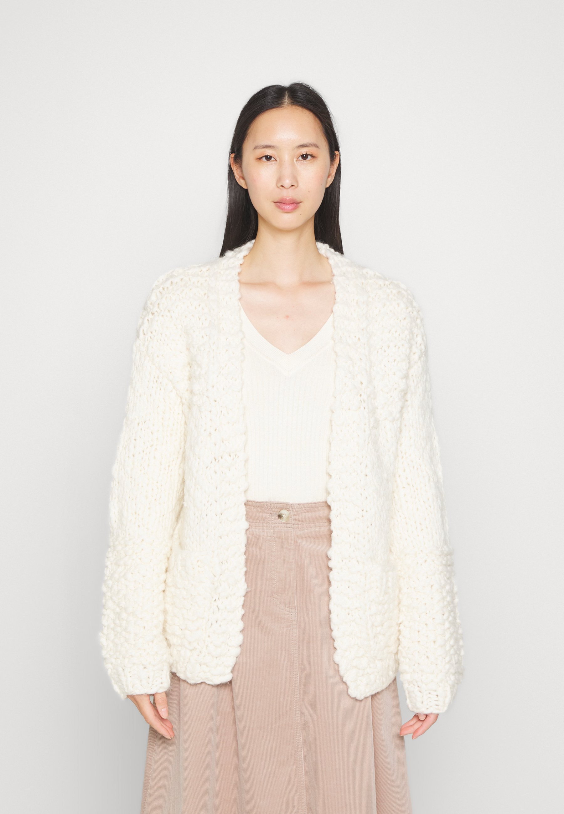 Scotch & Soda CARDIGAN - Cardigan - soft ice/off-white