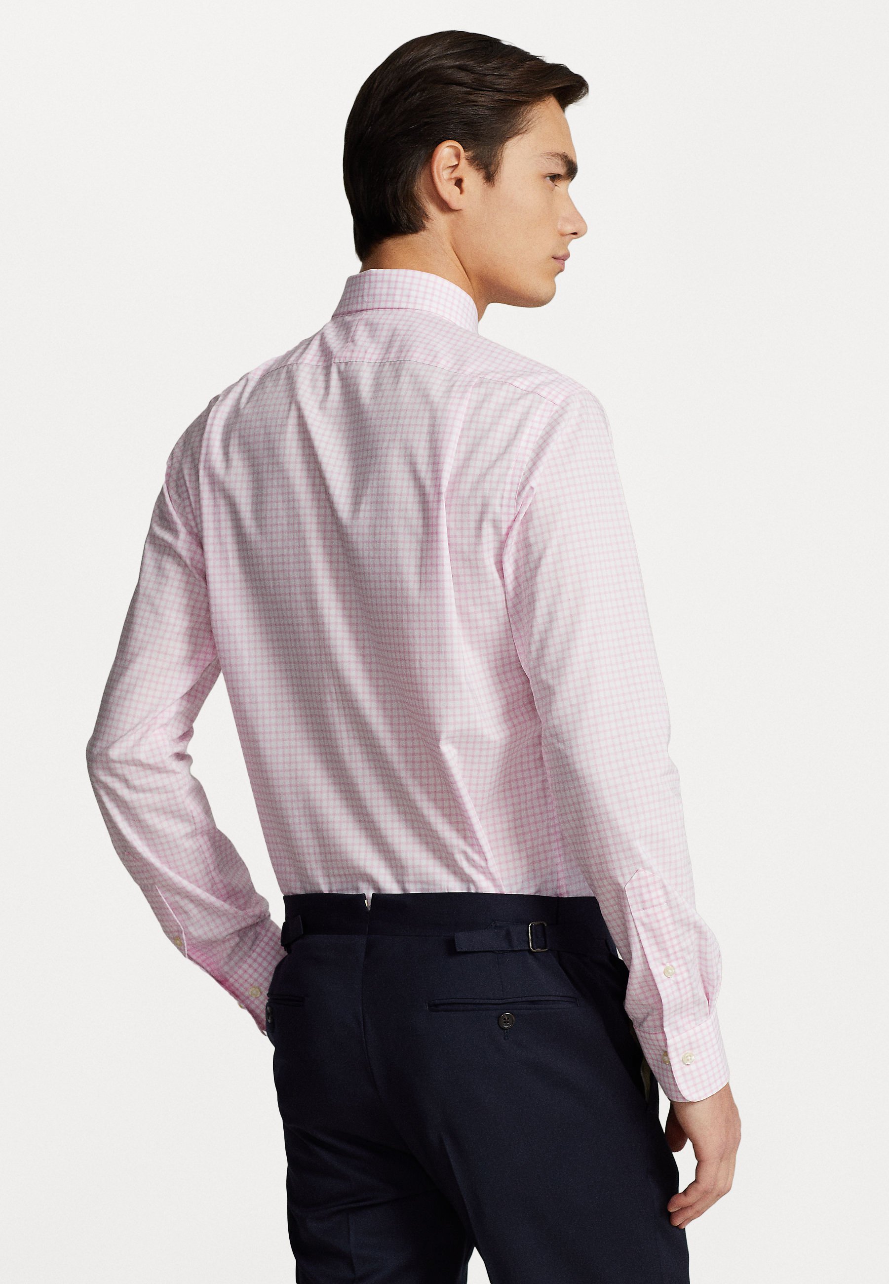Polo Ralph Lauren SLIM FIT CHECKED SHIRT - Formal shirt - carmel pink/white/pink