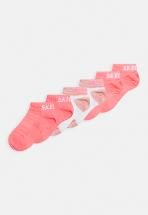 Skechers GIRLS MESH SNEAKER WITH LUREX 6PACK - Socks - pink glow mix/pink