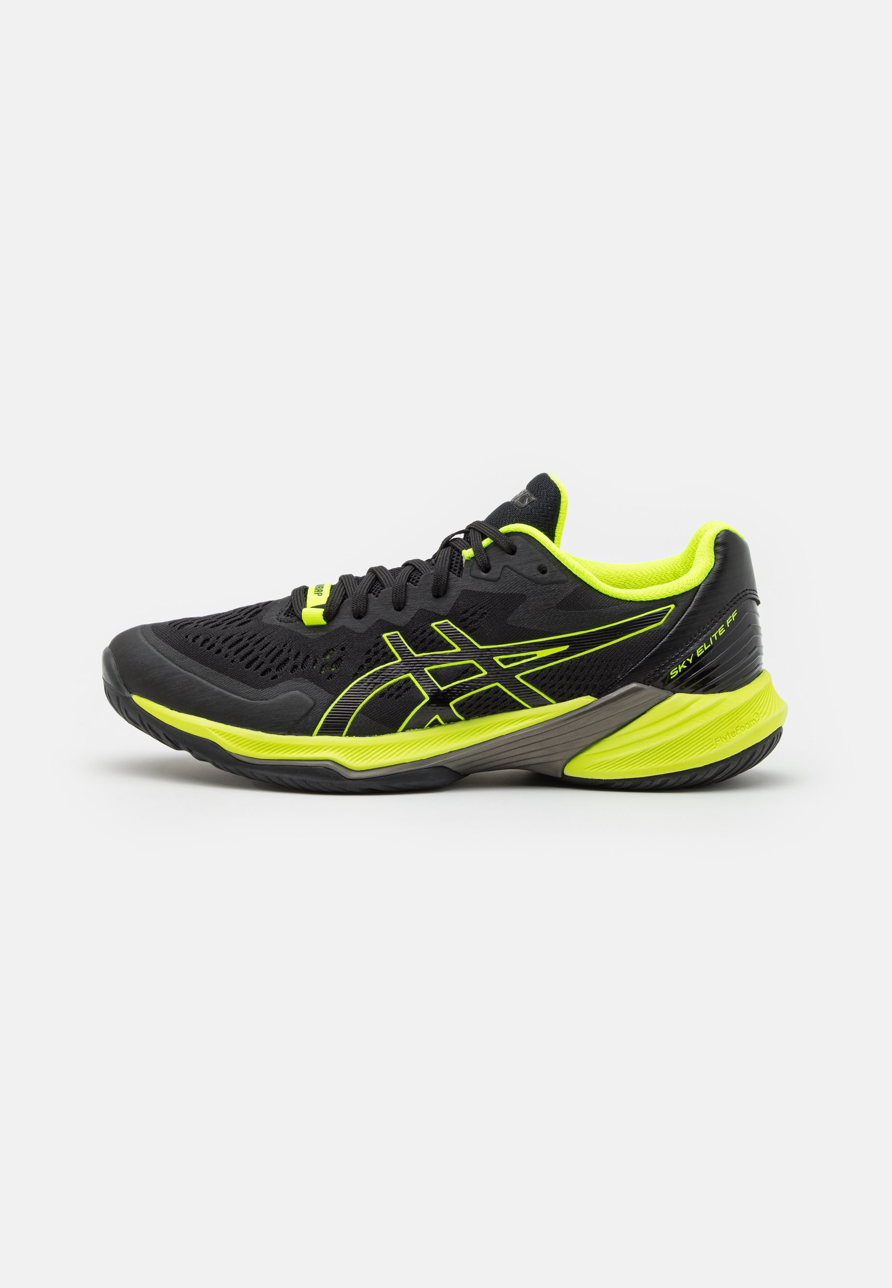 ASICS SKY ELITE FF 2 - Volleyball shoes - black/safety yellow/black