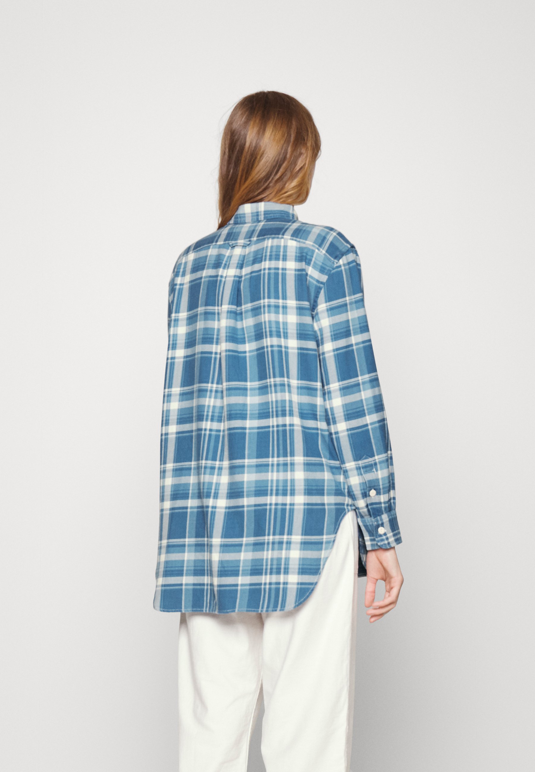 Polo Ralph Lauren LS MTLCK ST-LONG SLEEVE-BUTTON FRONT SHIRT - Blouse - blue/white multi plaid/blue