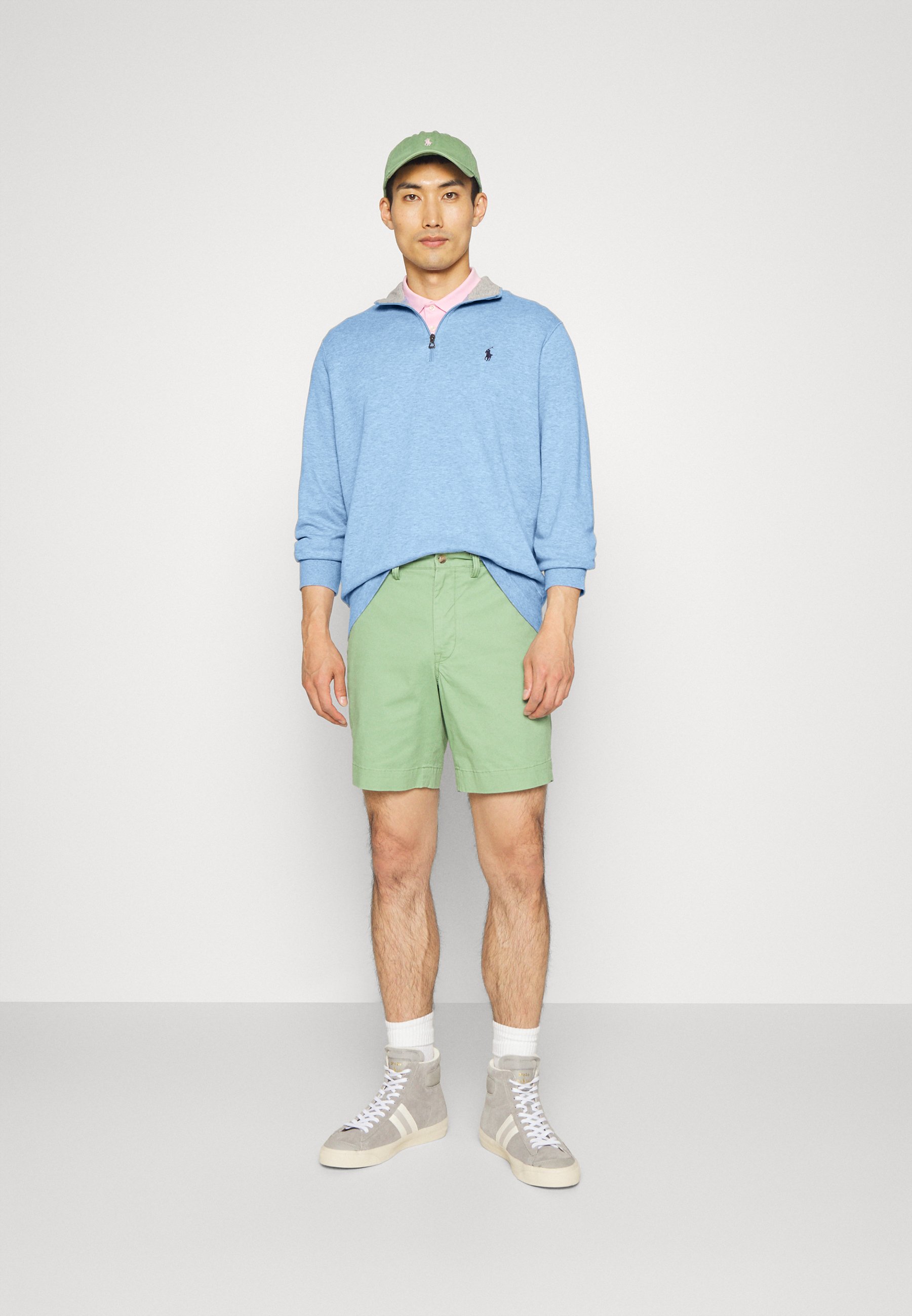 Polo Ralph Lauren LONG SLEEVE  - Long sleeved top - jamaica heather/light blue