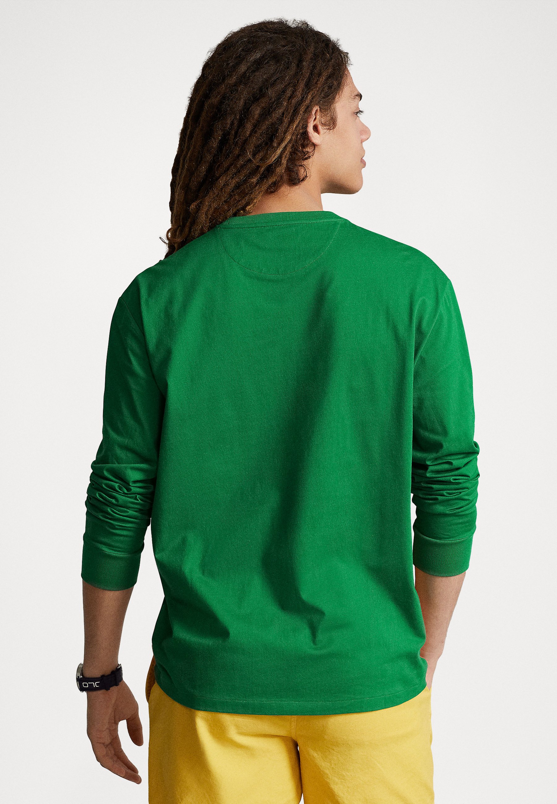 Polo Ralph Lauren LONG SLEEVE - Long sleeved top - english green multi/green