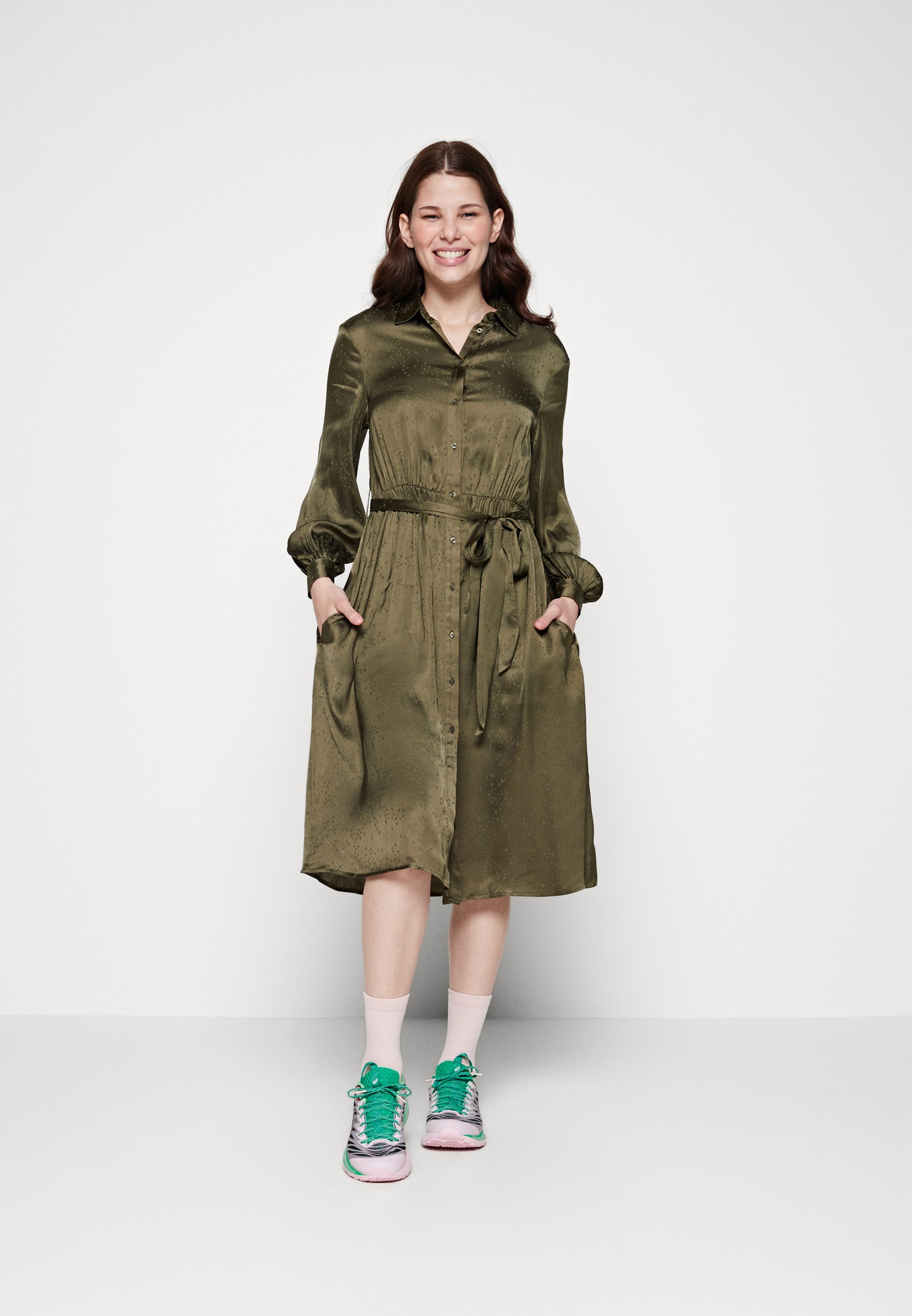 Scotch & Soda KARIS DRESS - Shirt dress - dark olive/green