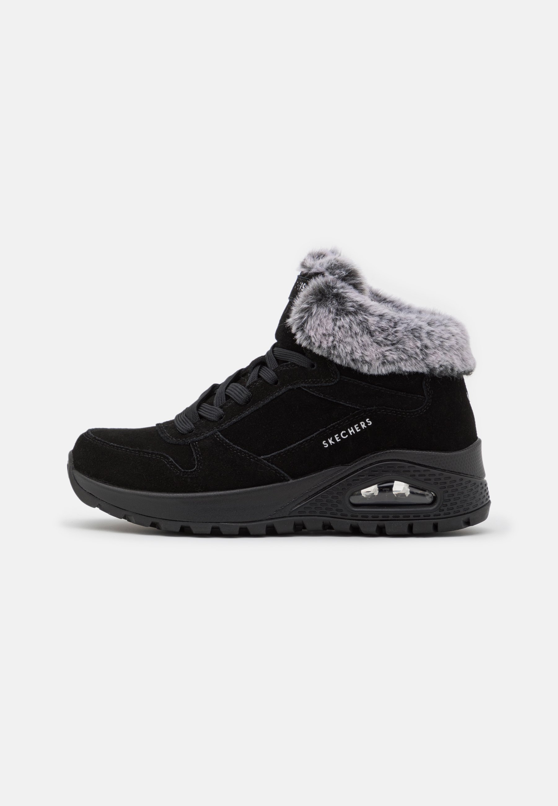Skechers UNO RUGGED - Lace-up ankle boots - black