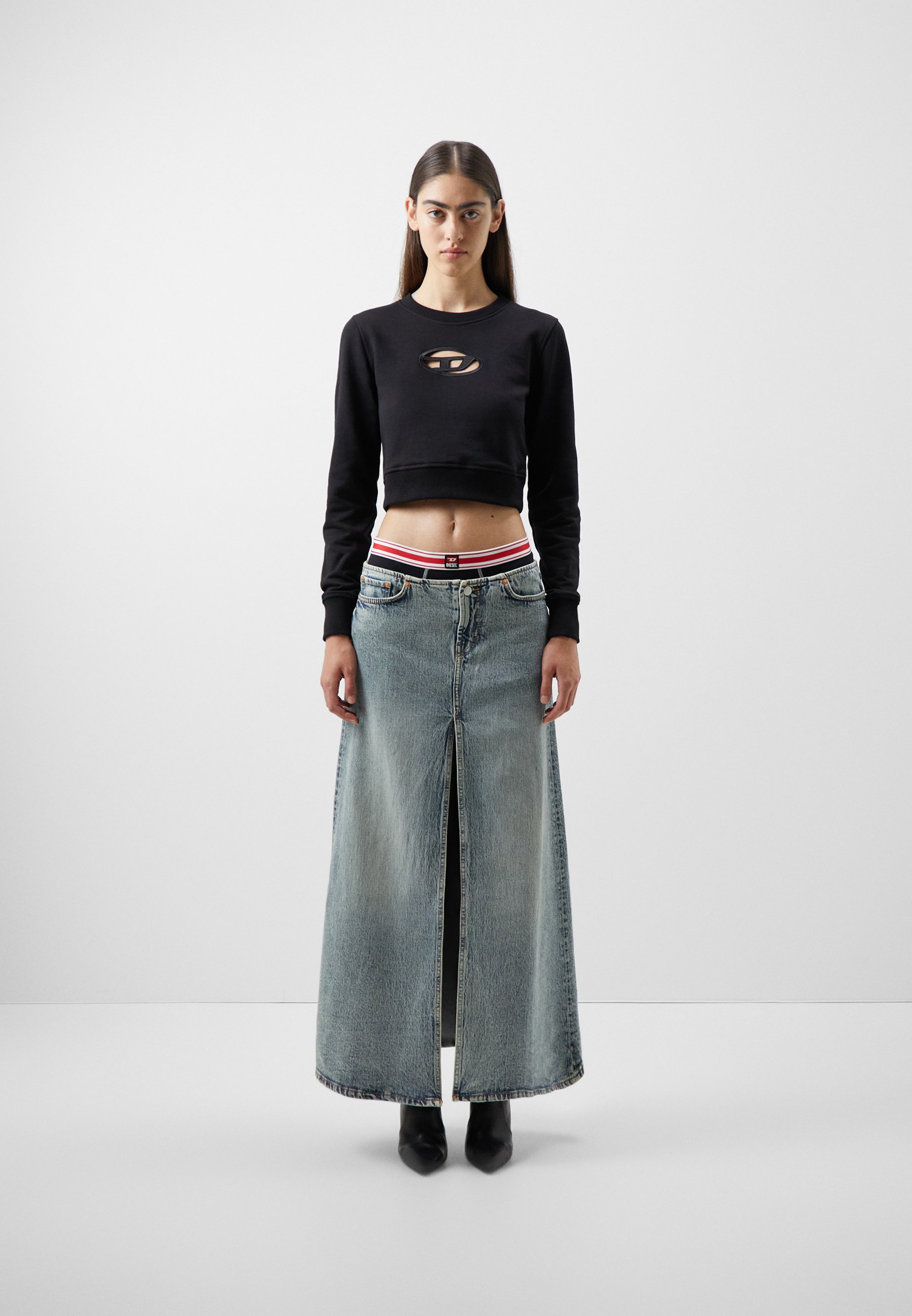Diesel SLIMMY - Sweatshirt - black