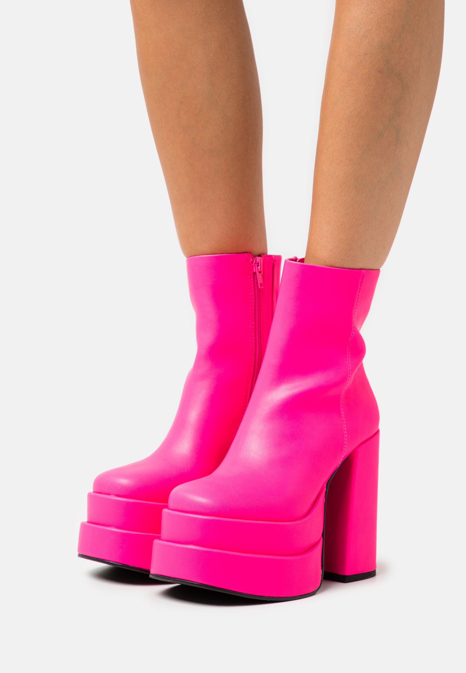 Steve Madden Platform ankle boots - hot pink/pink