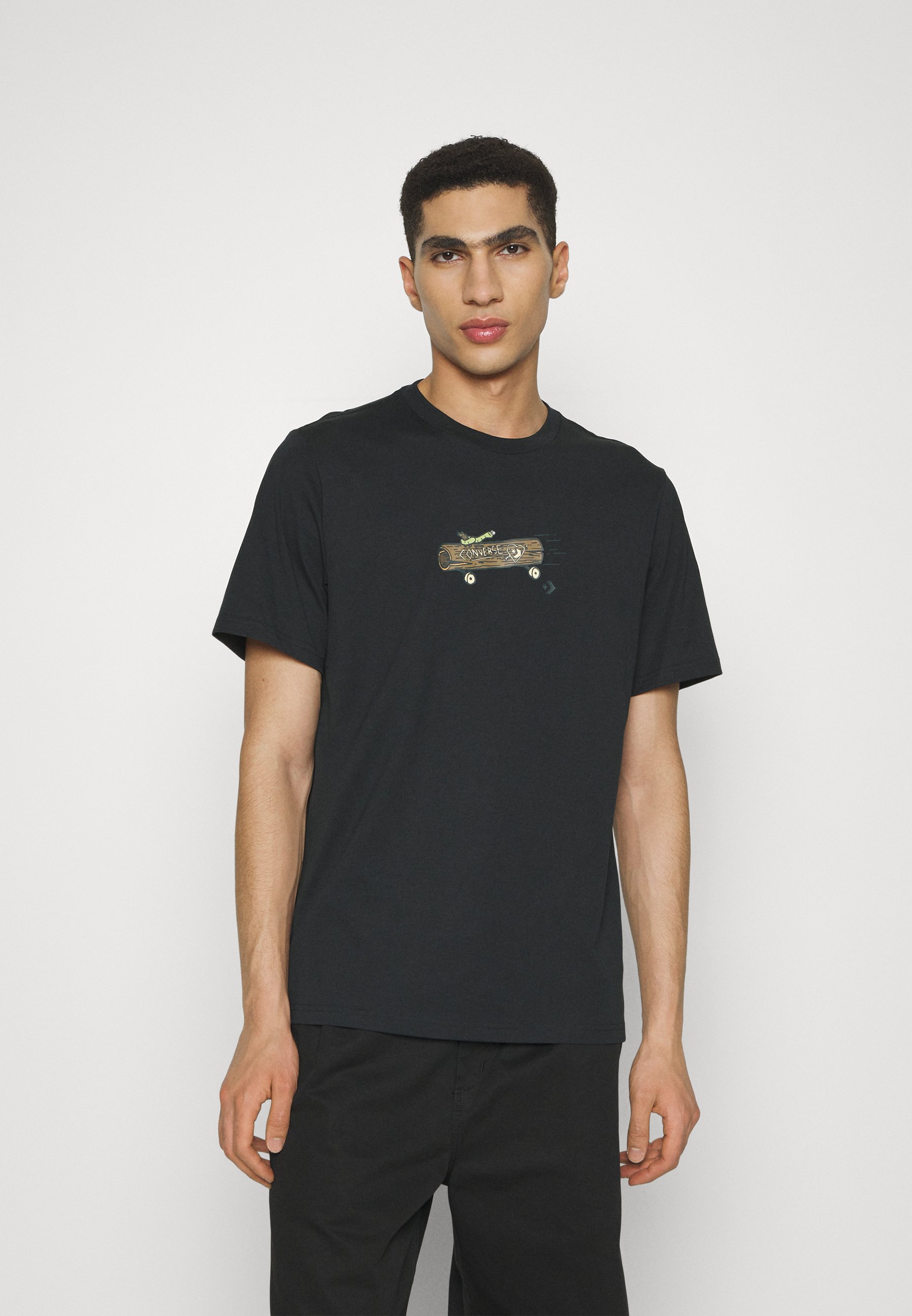 Converse ELEVATED LOGO GRAPHIC TEE UNISEX - Print T-shirt - black