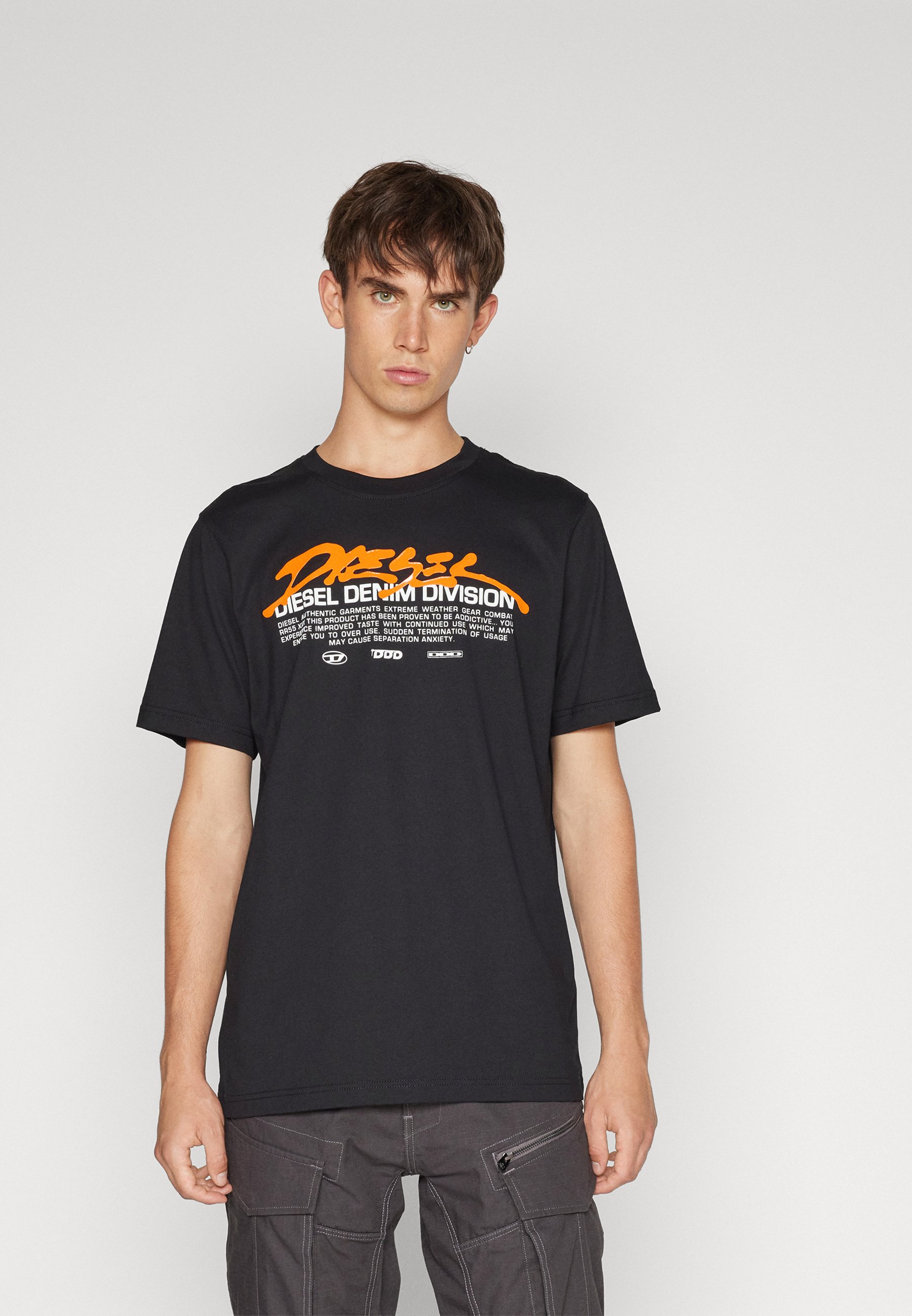 Diesel JUST UNISEX - Print T-shirt - black