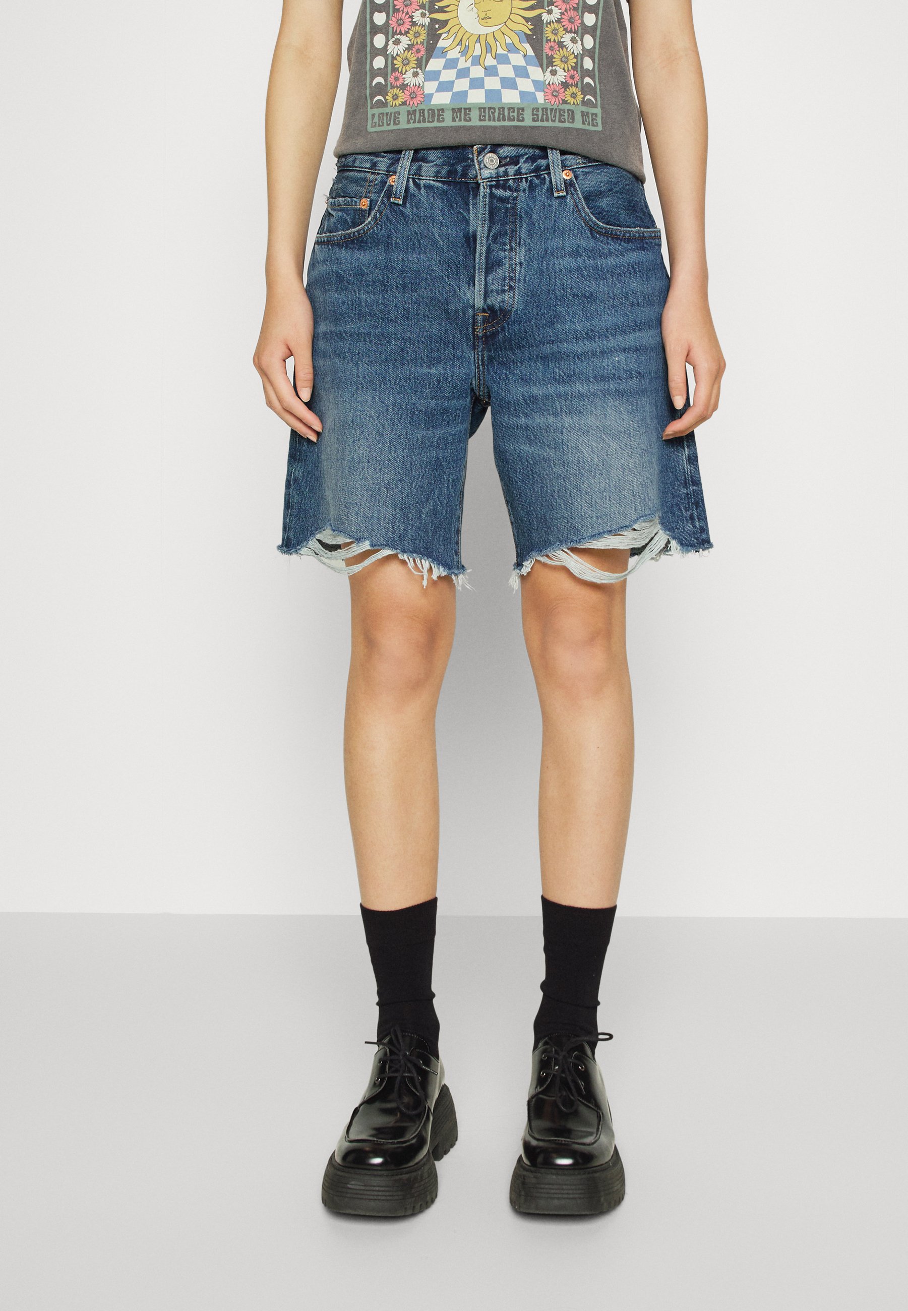 Levi's® 501® '90S SHORT - Denim shorts - happy break/blue denim