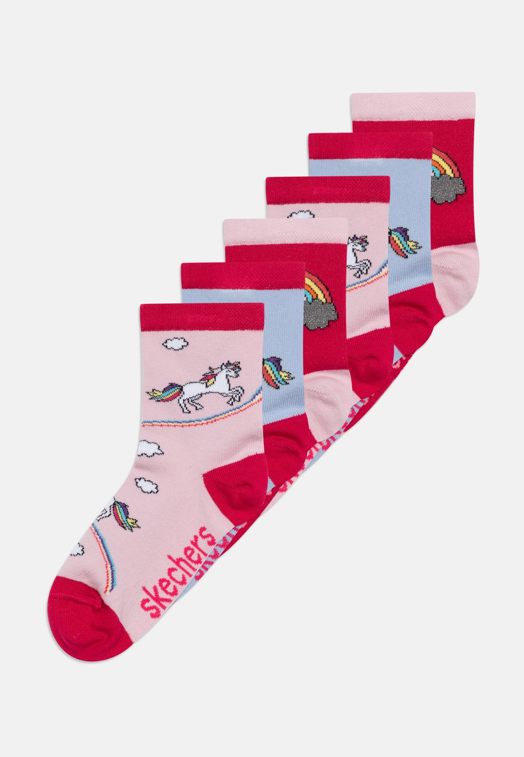 Skechers GIRLS CASUAL WILD NATURE 6 PACK - Socks - rainbow/multi-coloured