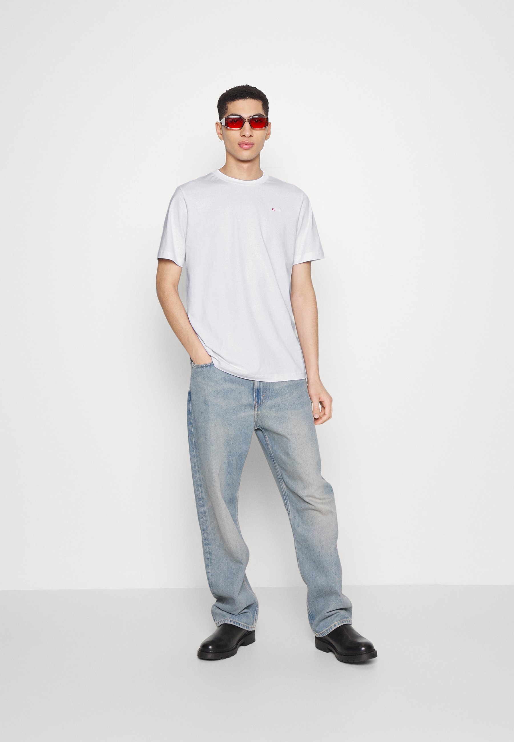 Diesel T-JUST-MICRODIV - Basic T-shirt - white