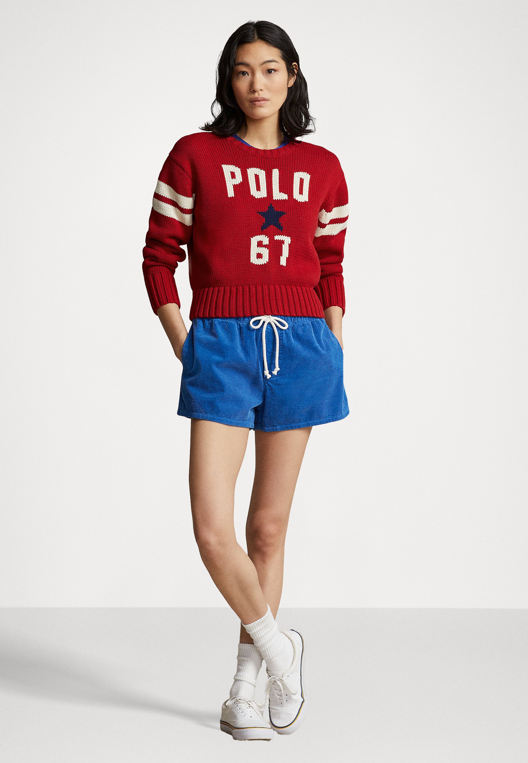 Polo Ralph Lauren LONG SLEEVE - Jumper - red/light red