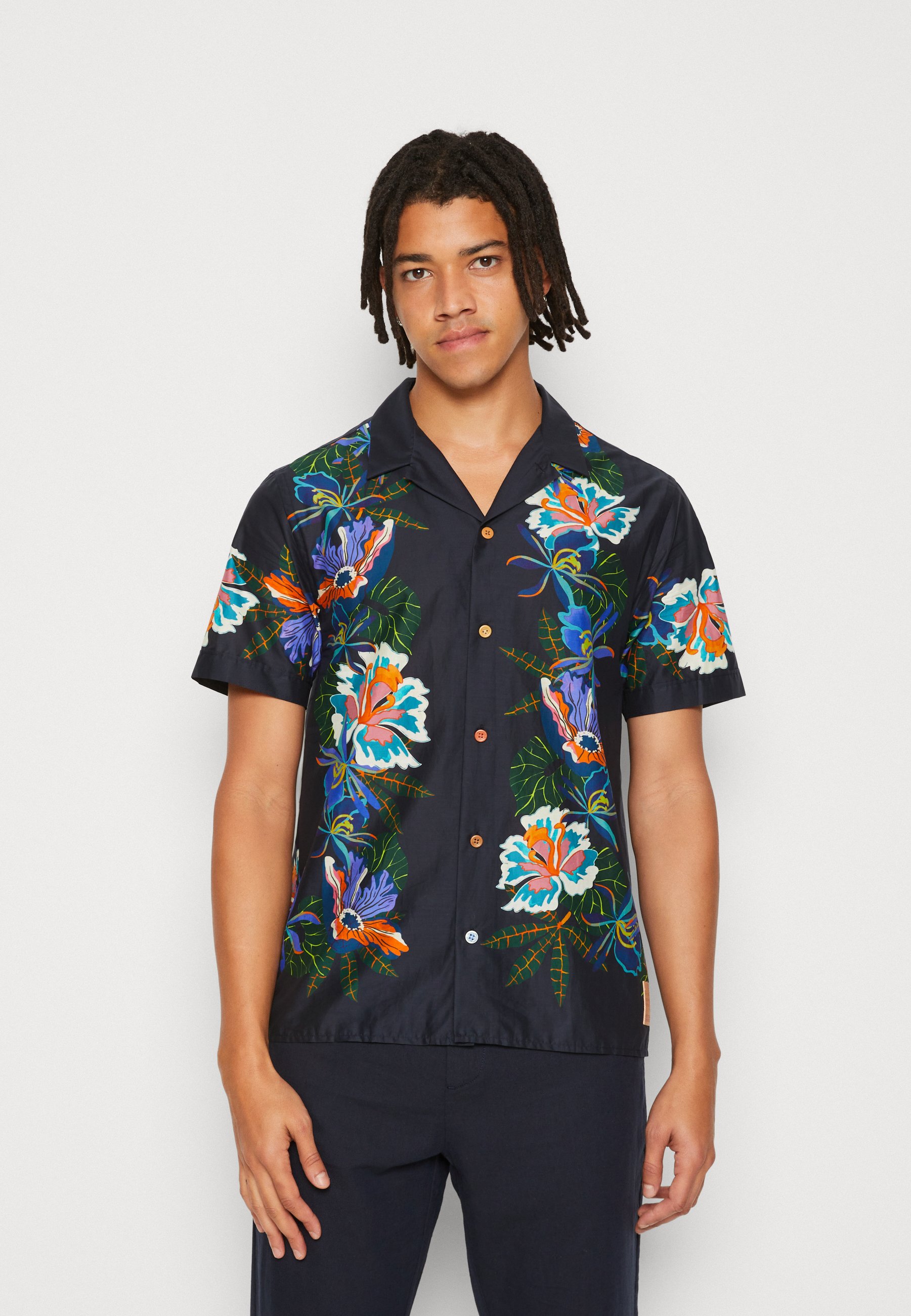 Scotch & Soda VOILE SHIRT - Shirt - border flower/multi-coloured
