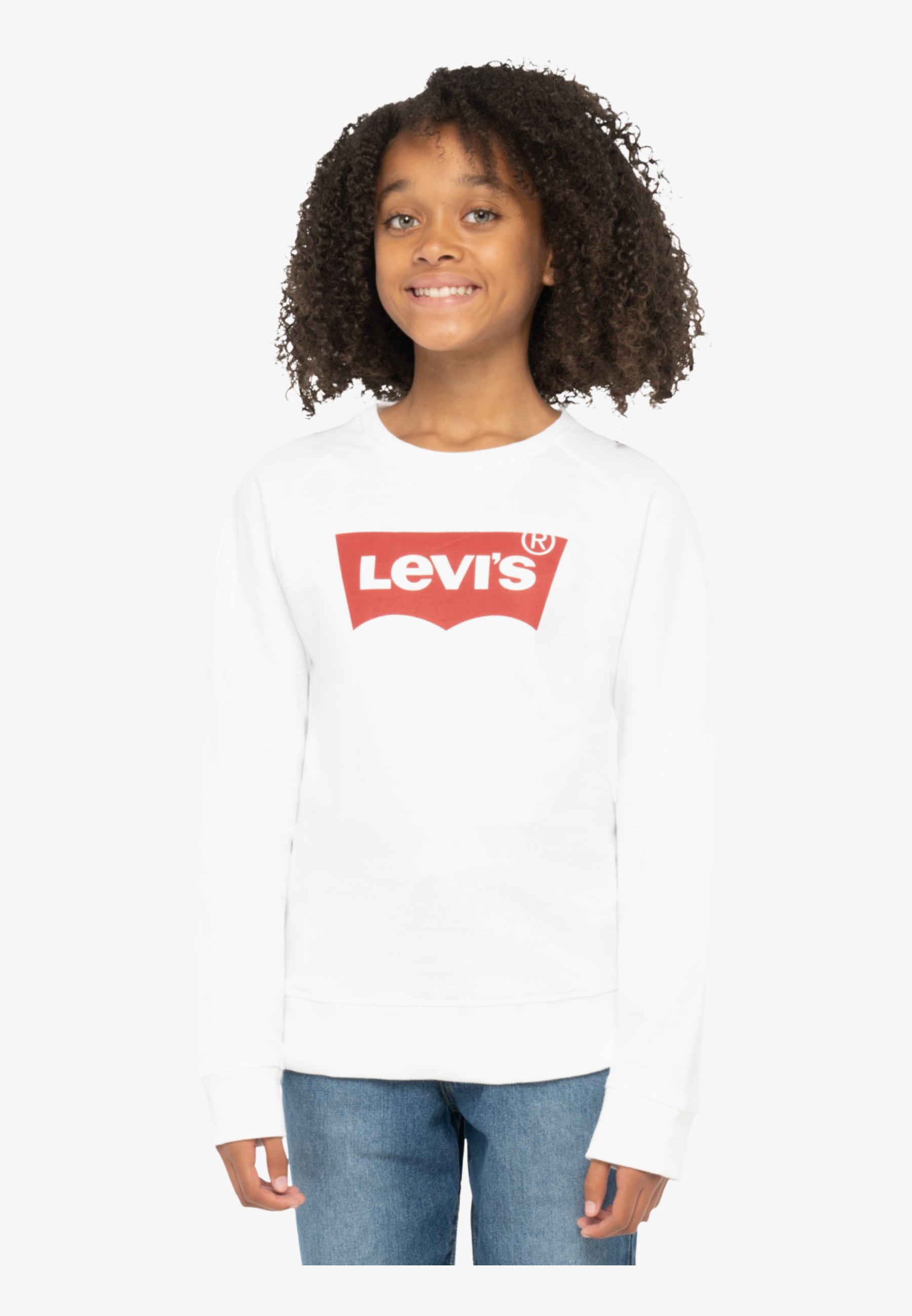 Levi's® KEY ITEM LOGO CREW - Sweatshirt - red/white/white