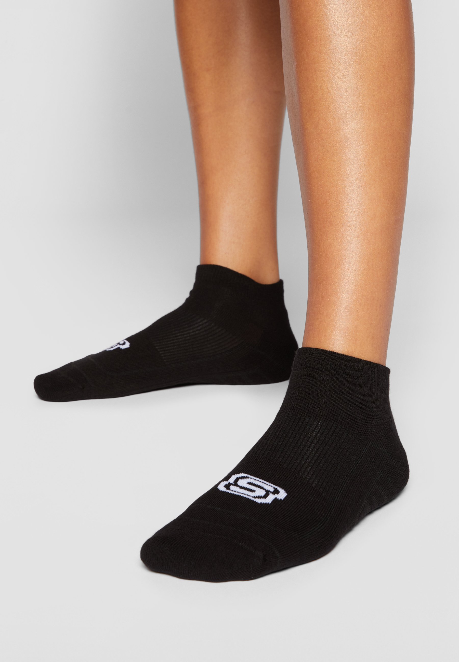 Skechers BASIC CUSHIONED SNEAKER 6 PACK - Trainer socks - black