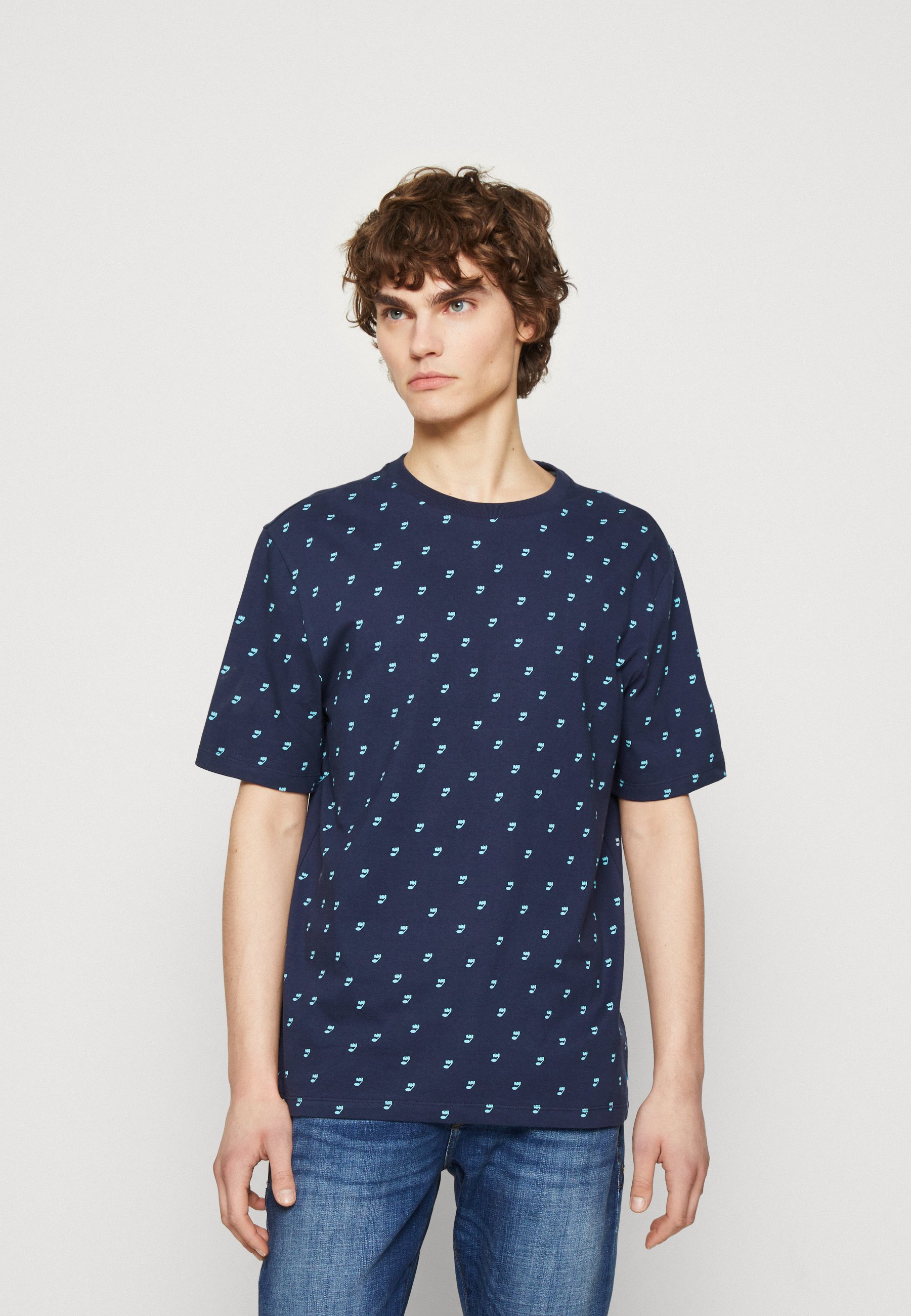 Scotch & Soda MUSICAL NOTE - Print T-shirt - dark blue