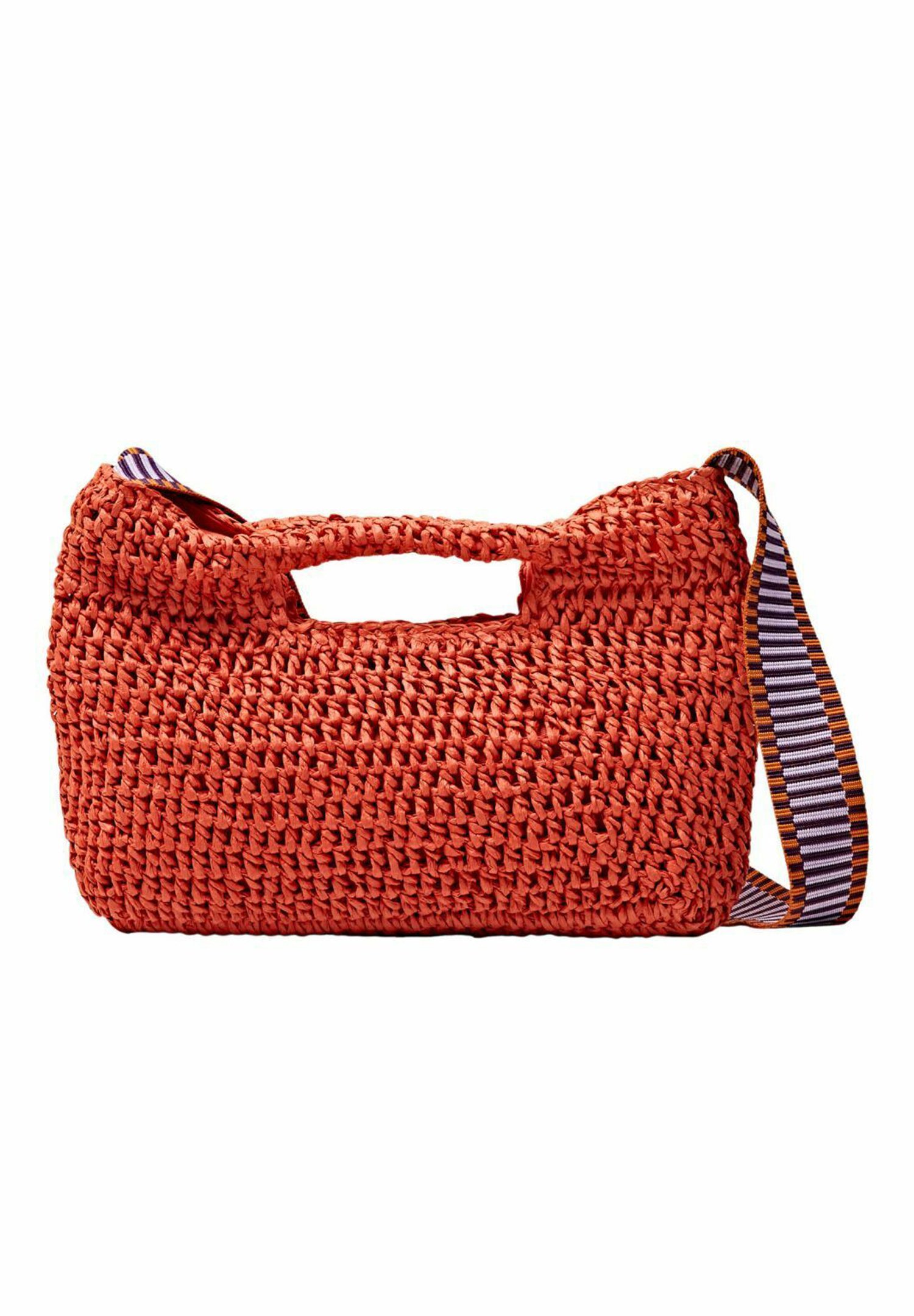 Esprit KLEINE UMHÄNGE BAST - Handbag - burnt orange/orange