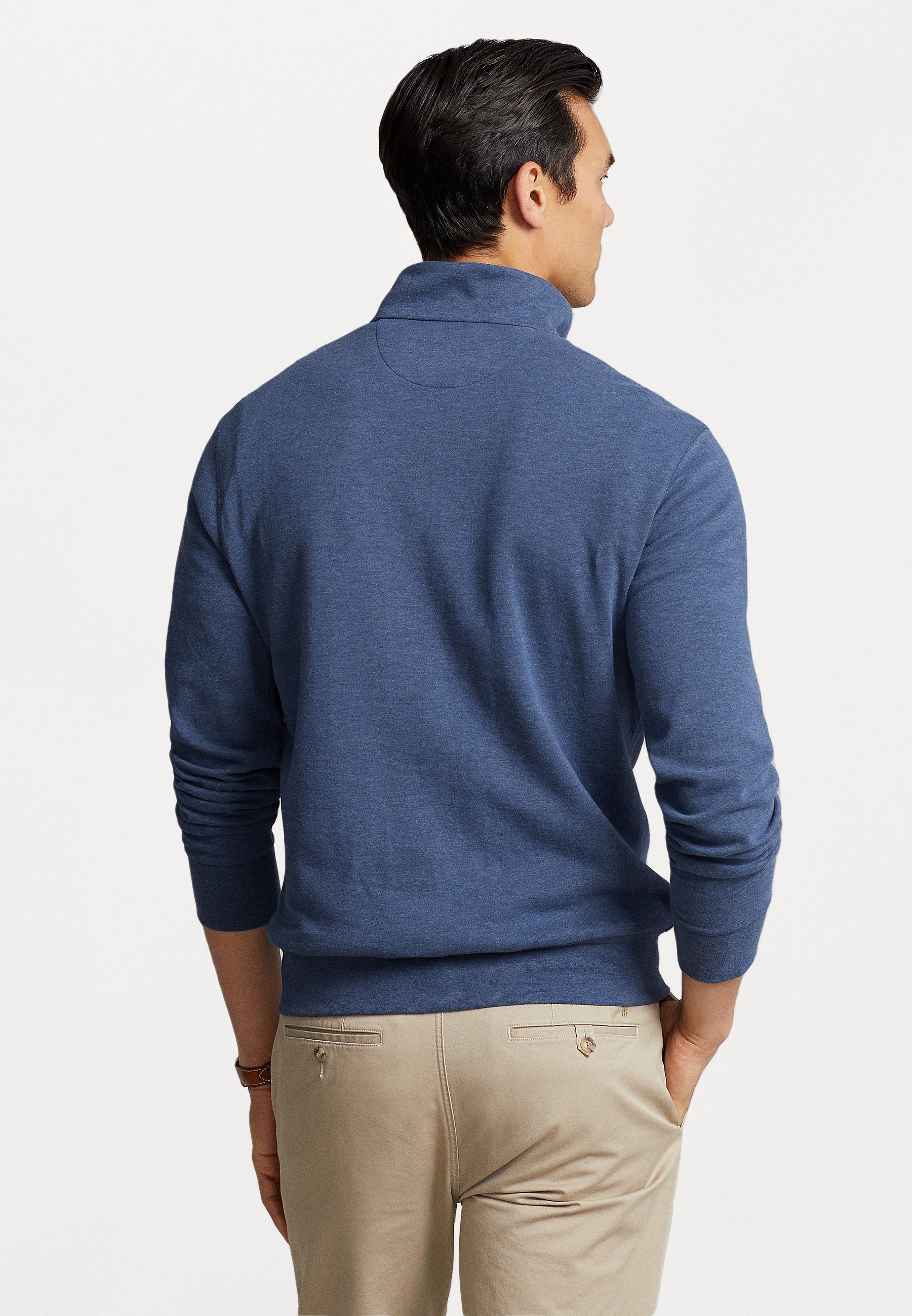 Polo Ralph Lauren LONG SLEEVE  - Long sleeved top - derby blue heather/blue