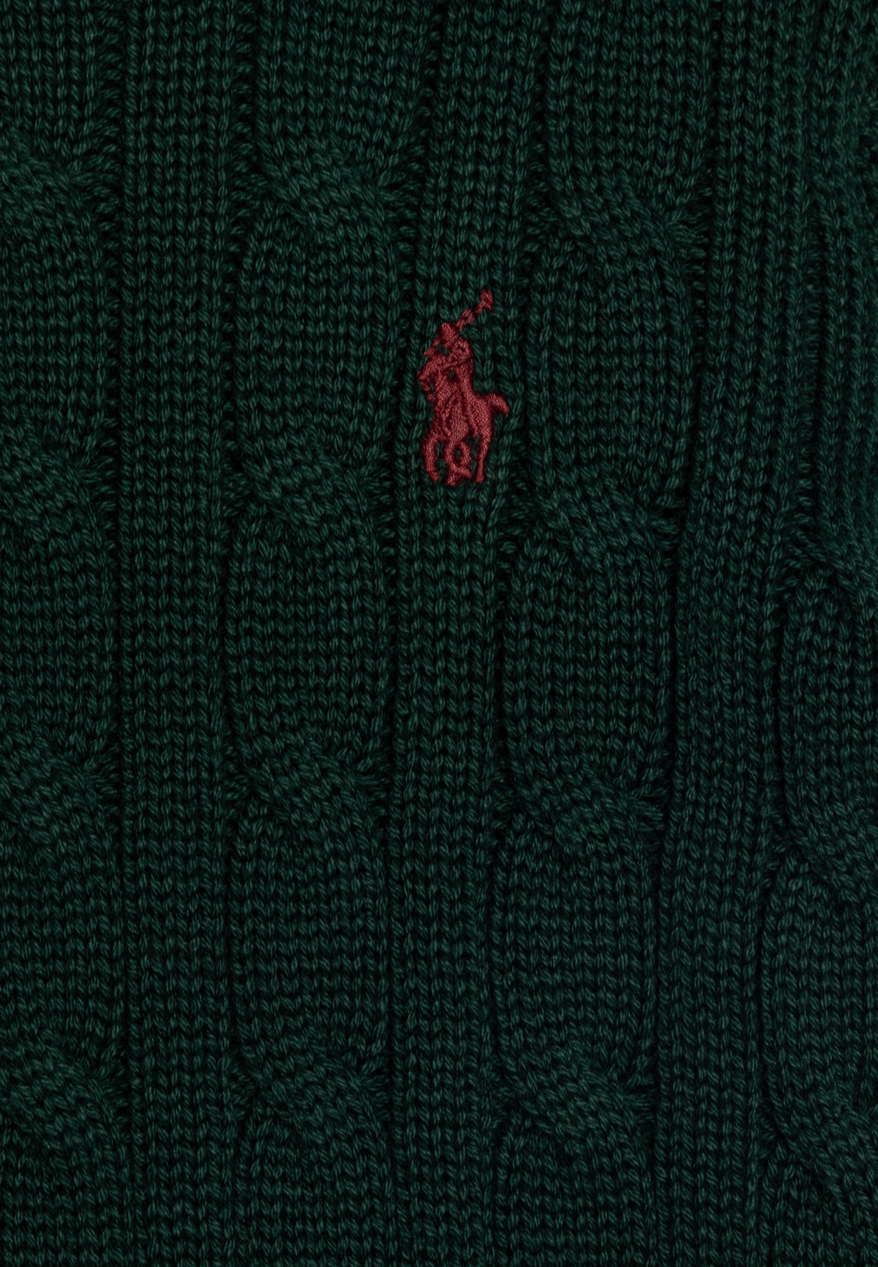 Polo Ralph Lauren BABY CABLE - Jumper - moss agate/harv wine/dark green