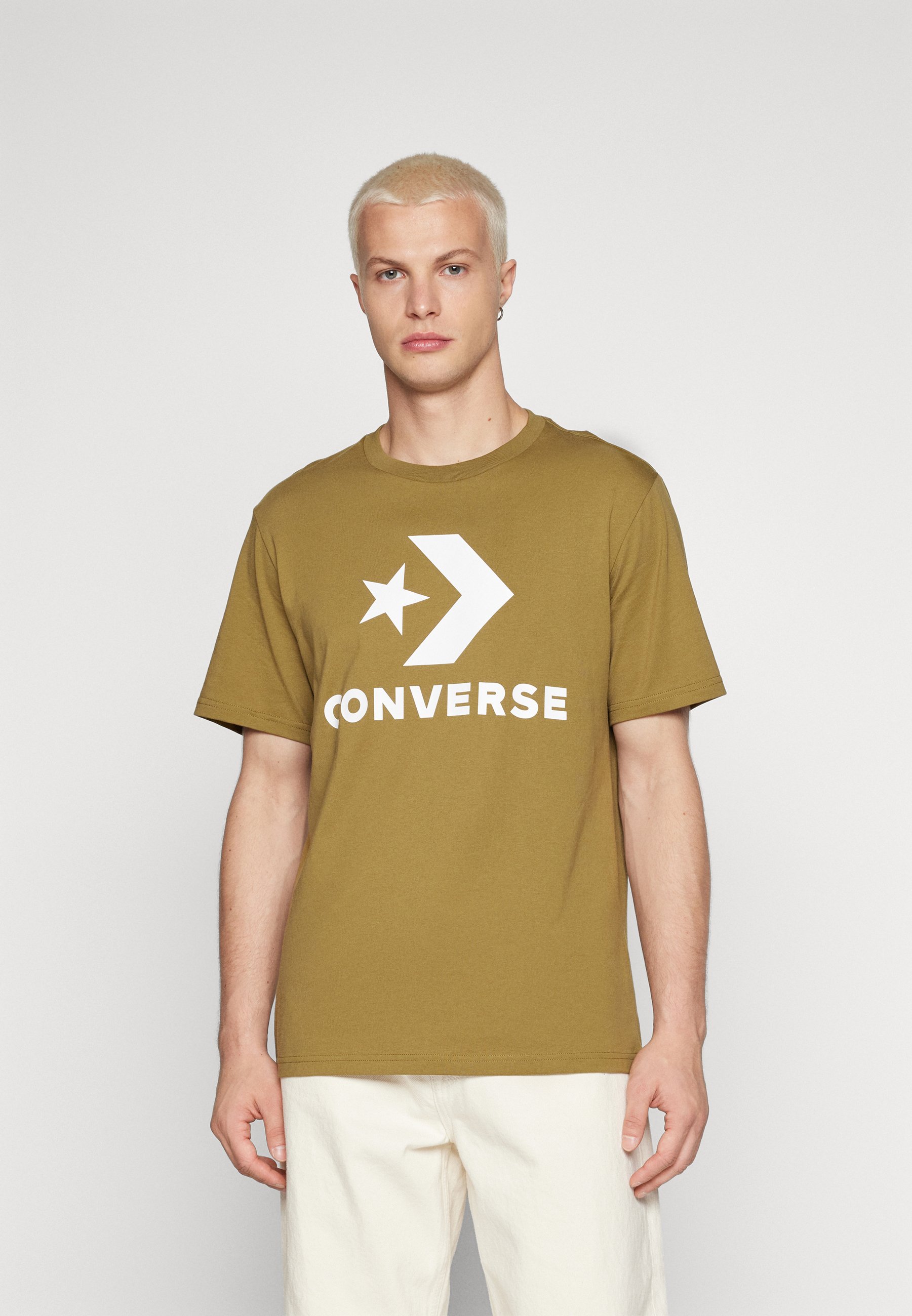 Converse STANDARD FIT TEE UNISEX - Print T-shirt - cosmic turtle/olive