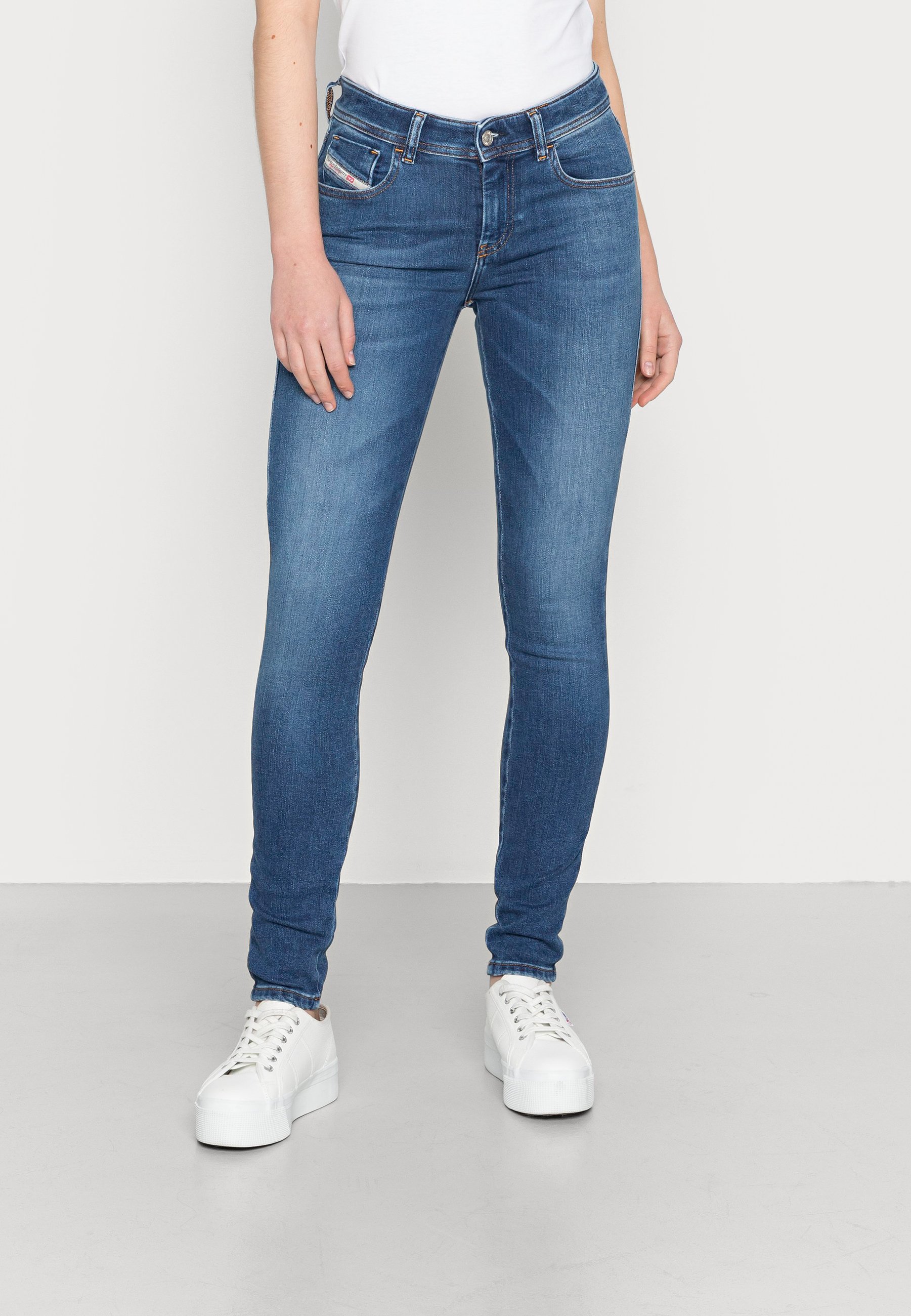 Diesel 2017 SLANDY DIESEL LIBRARY - Jeans Skinny Fit - denim/blue denim