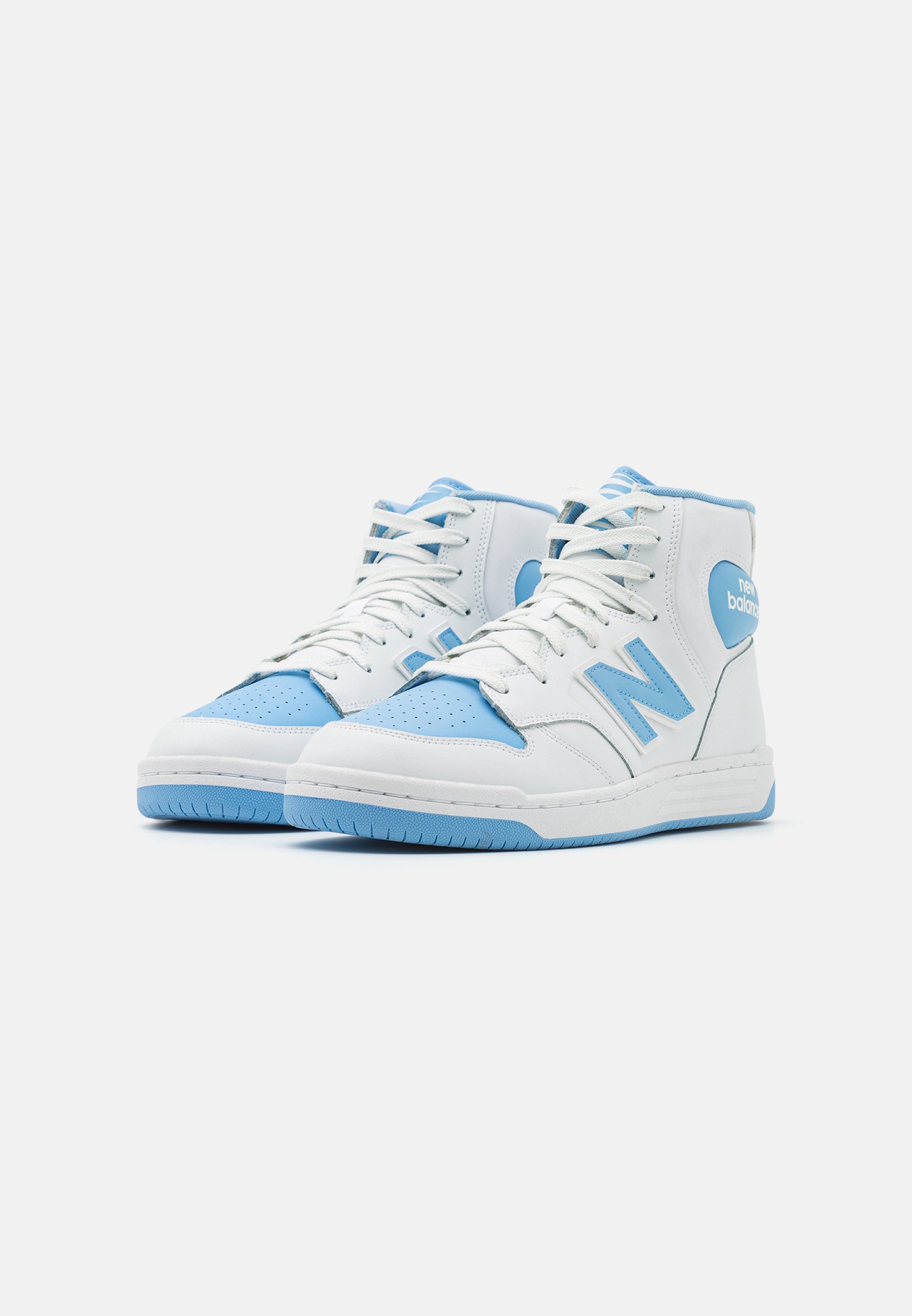 NB 480H UNISEX - High-top trainers - white/light blue/white
