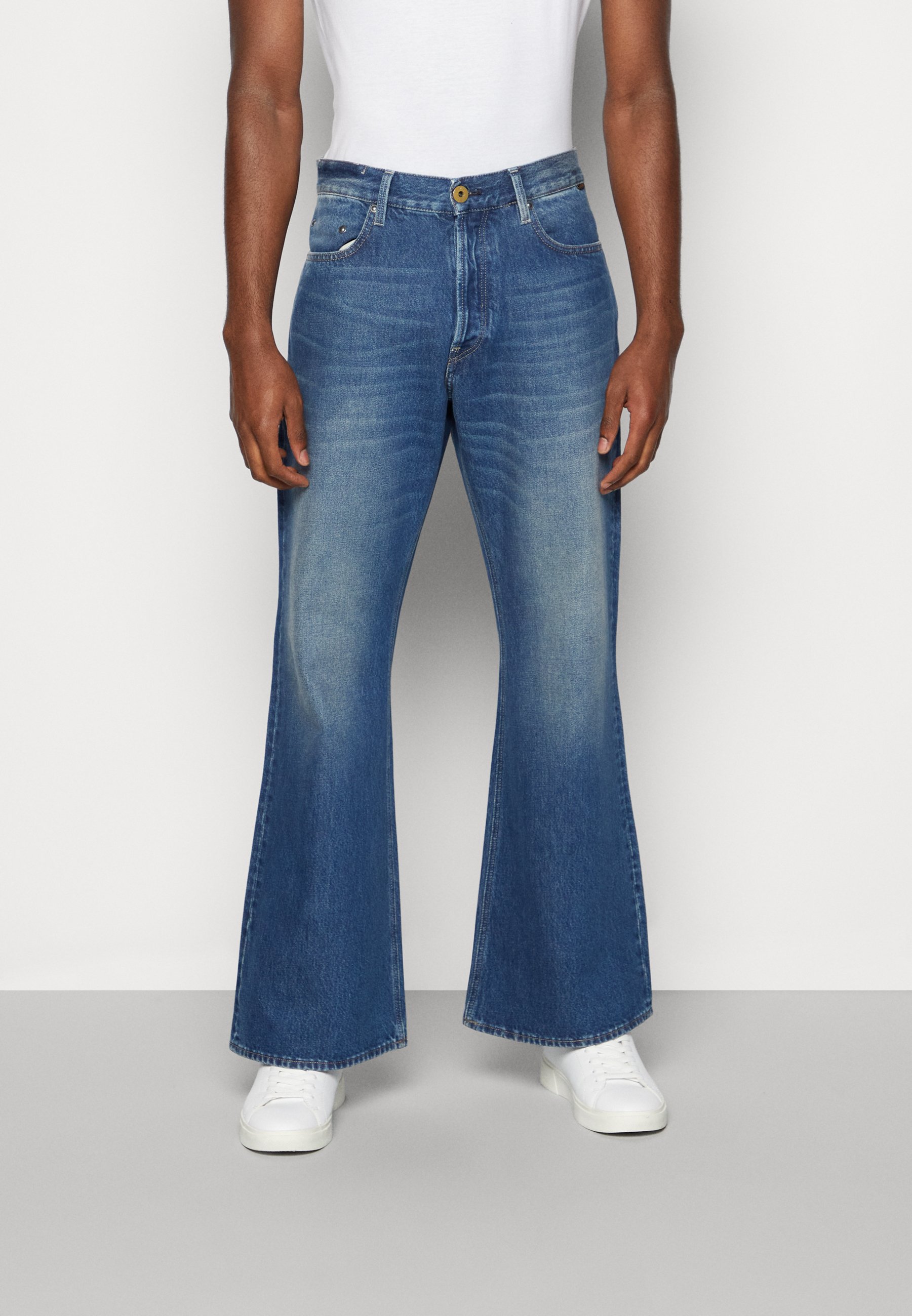 G-Star TRIPLE A BOOTCUT - Bootcut jeans - guard denim/faded sea moss/blue denim