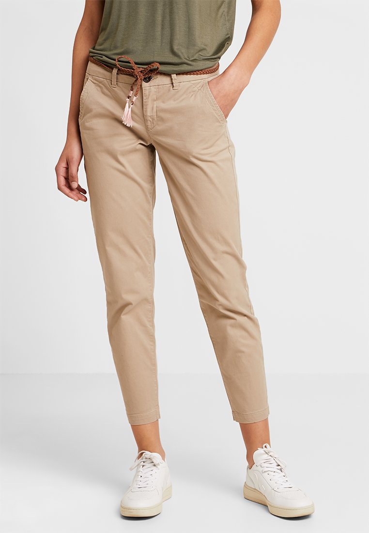 ONLY ONLEVELYN ANKLE PANT  - Chinos - silver mink/beige