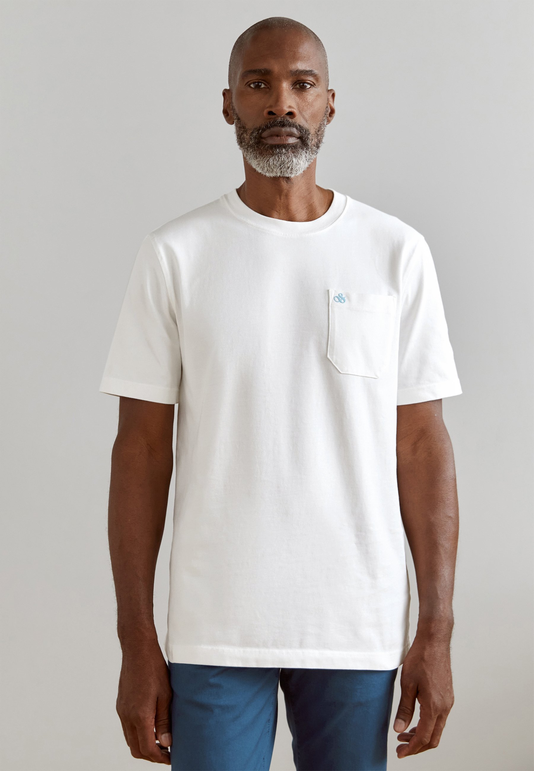 Scotch & Soda CHEST POCKET  - Basic T-shirt - white