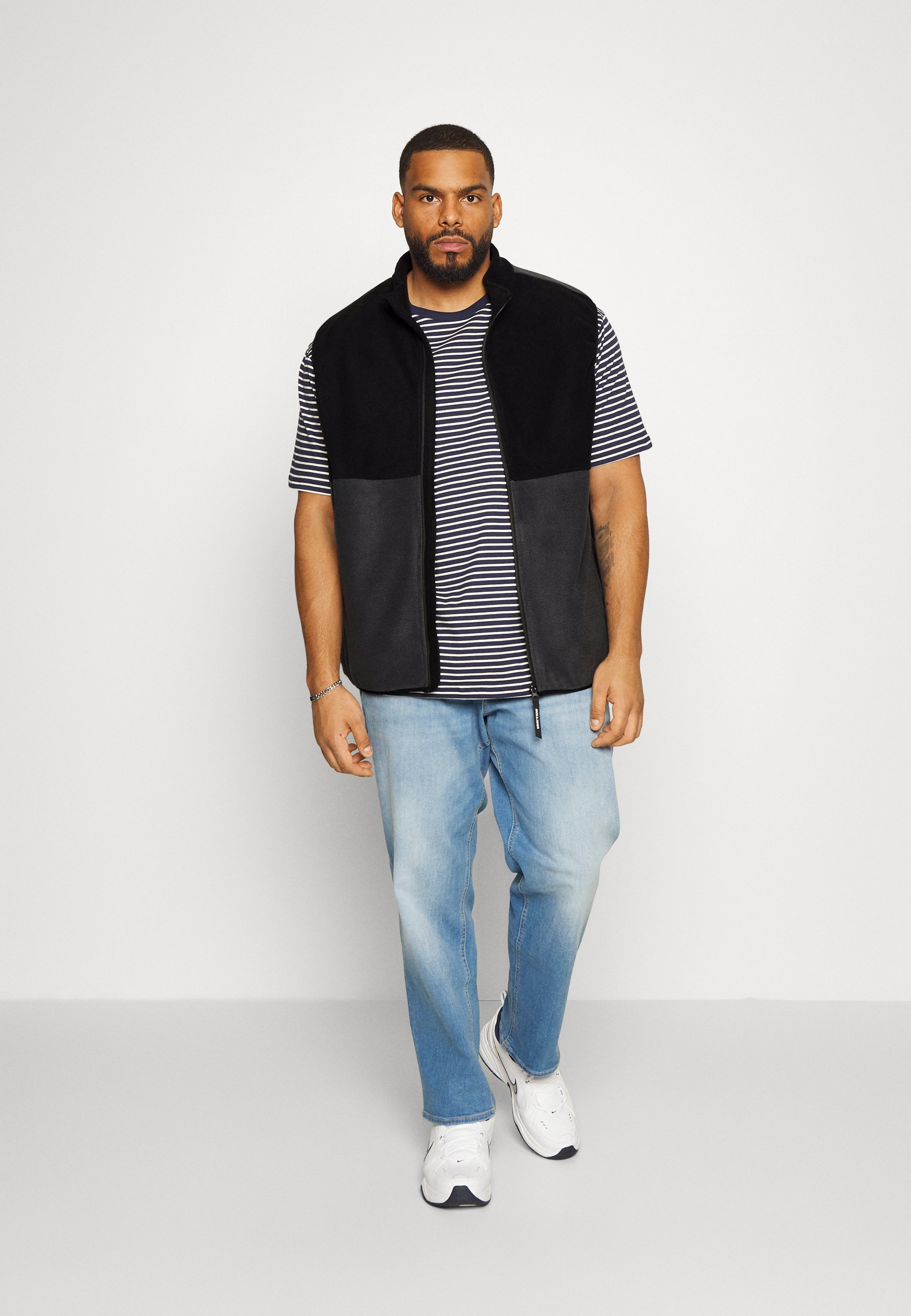 Jack &Jones JJPOWER BODYWARMER   - Waistcoat - ombre blue/blue