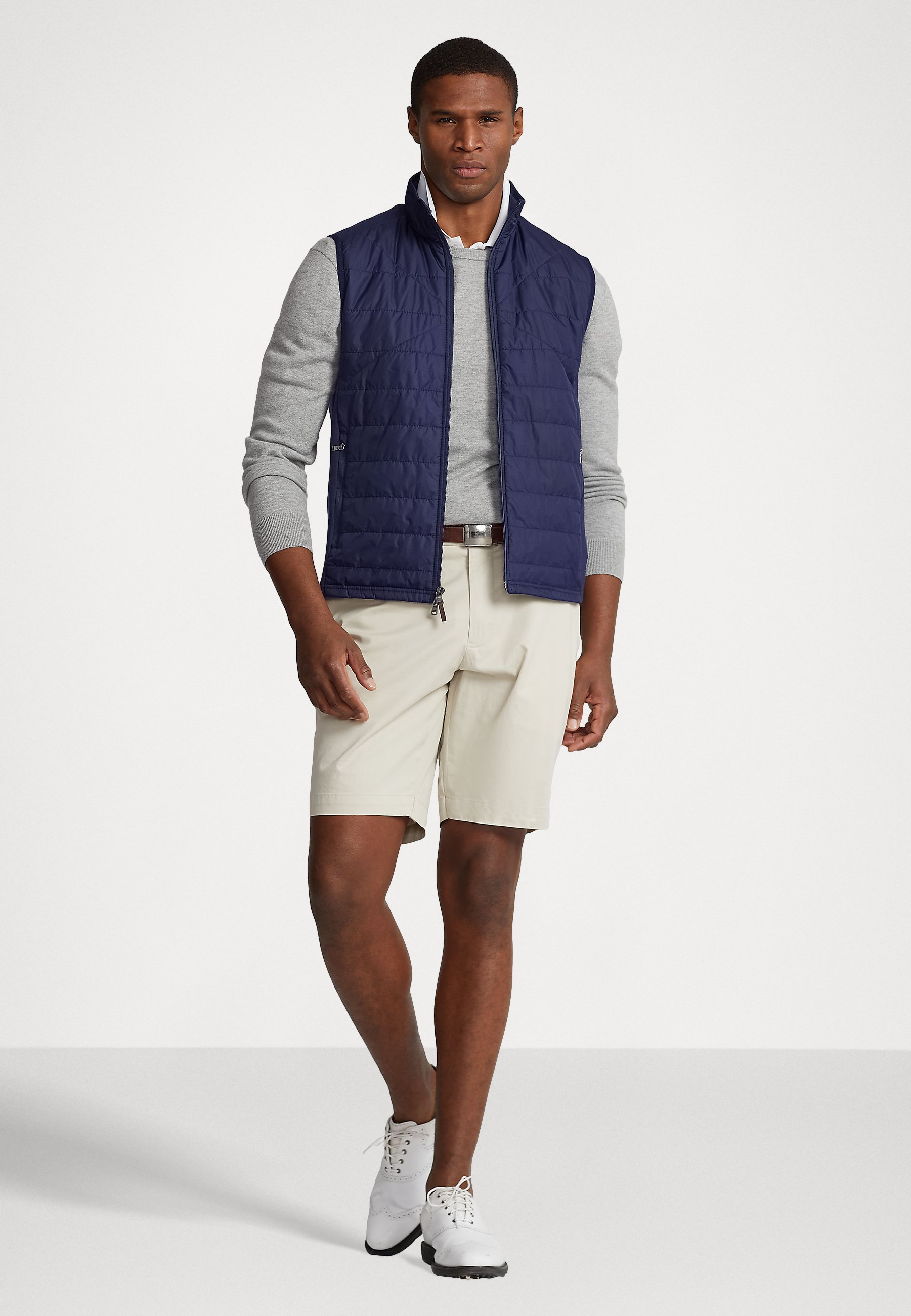 Polo Ralph Lauren SLEEVELESS FULL ZIP - Waistcoat - refined navy/dark blue
