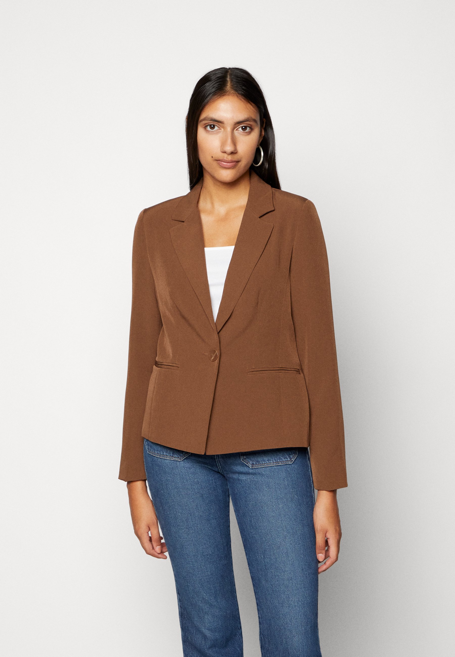 ONLY ONLSELMA ASTRID LIFE PLEAT  - Blazer - carafe/brown