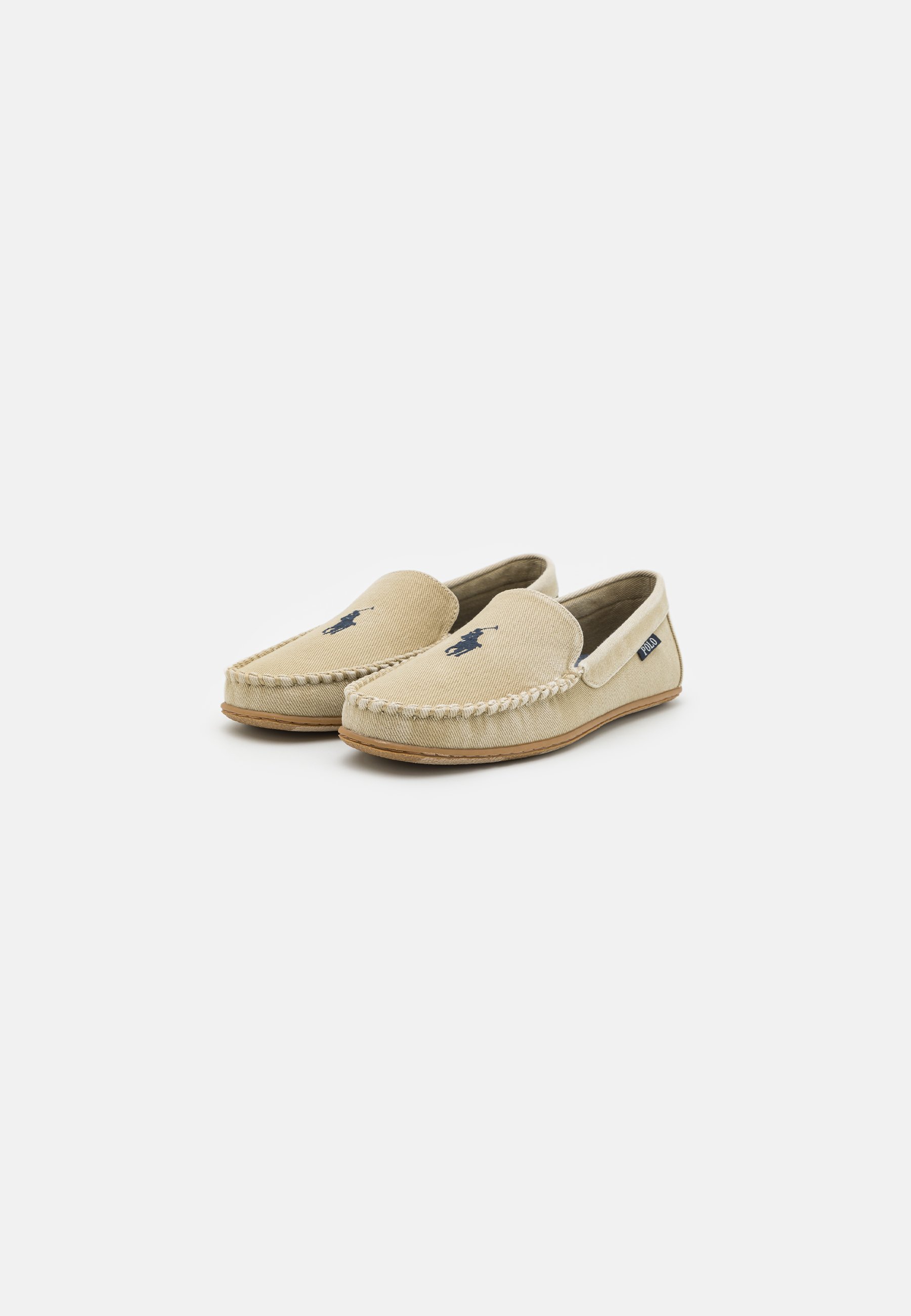 Polo Ralph Lauren COLLINS - Slippers - khaki washed/navy/sand