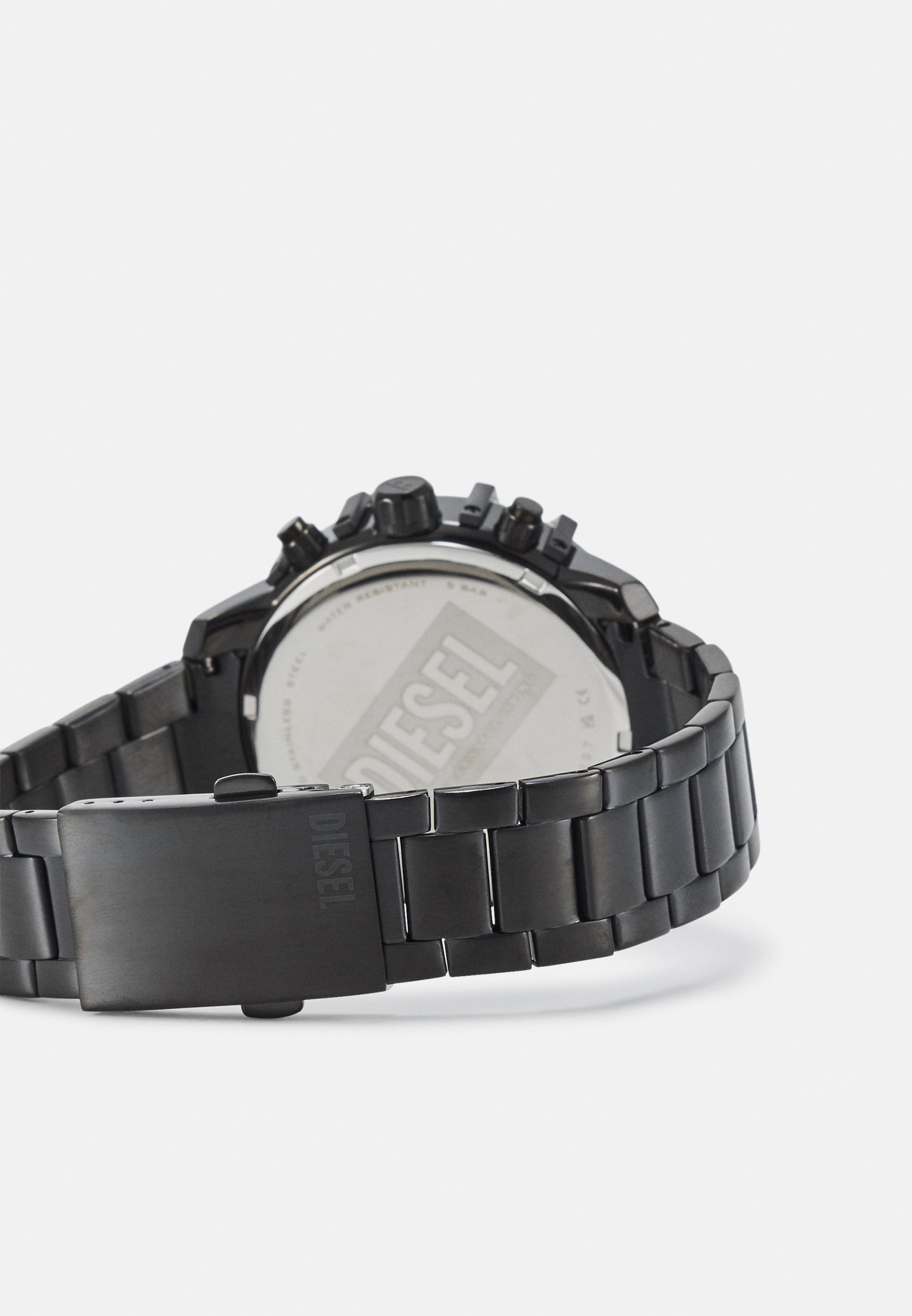 Diesel GRIFFED MINI - Chronograph watch - black/iridescent/black