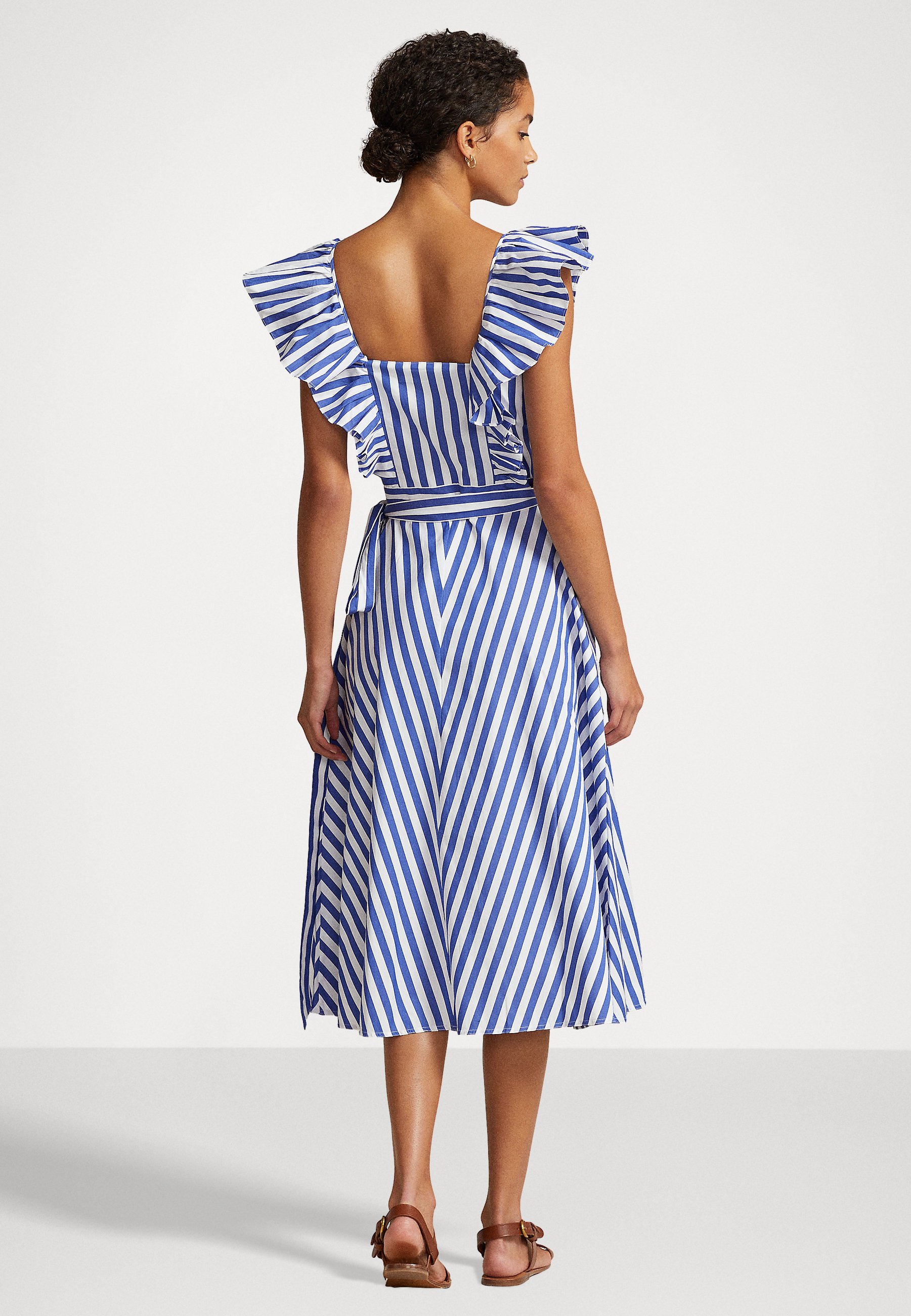 Polo Ralph Lauren AVLNE SLEEVELESS DRESS - Day dress -  ivory/royal/blue