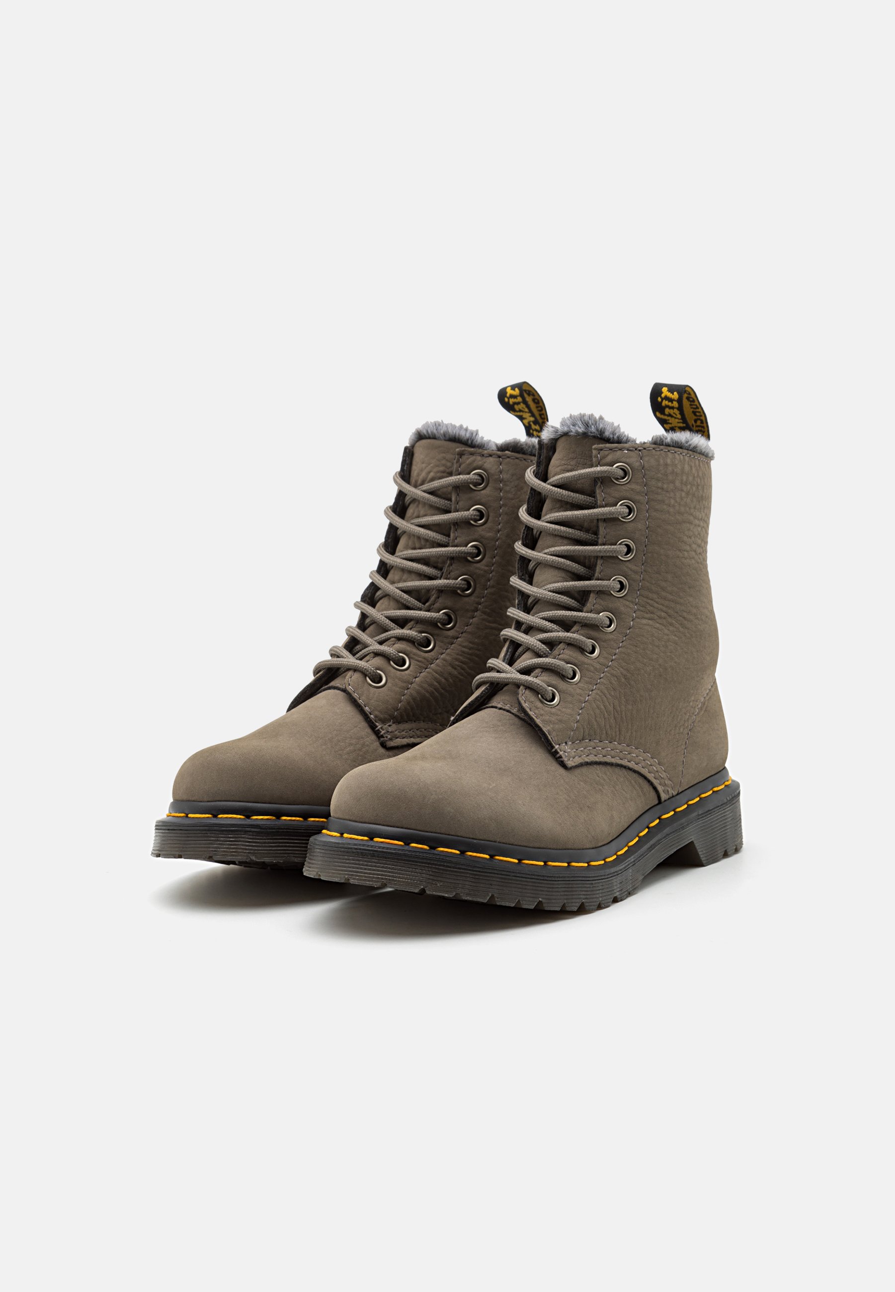 Dr. Martens 1460 SERENA - Lace-up ankle boots - grey/black/grey