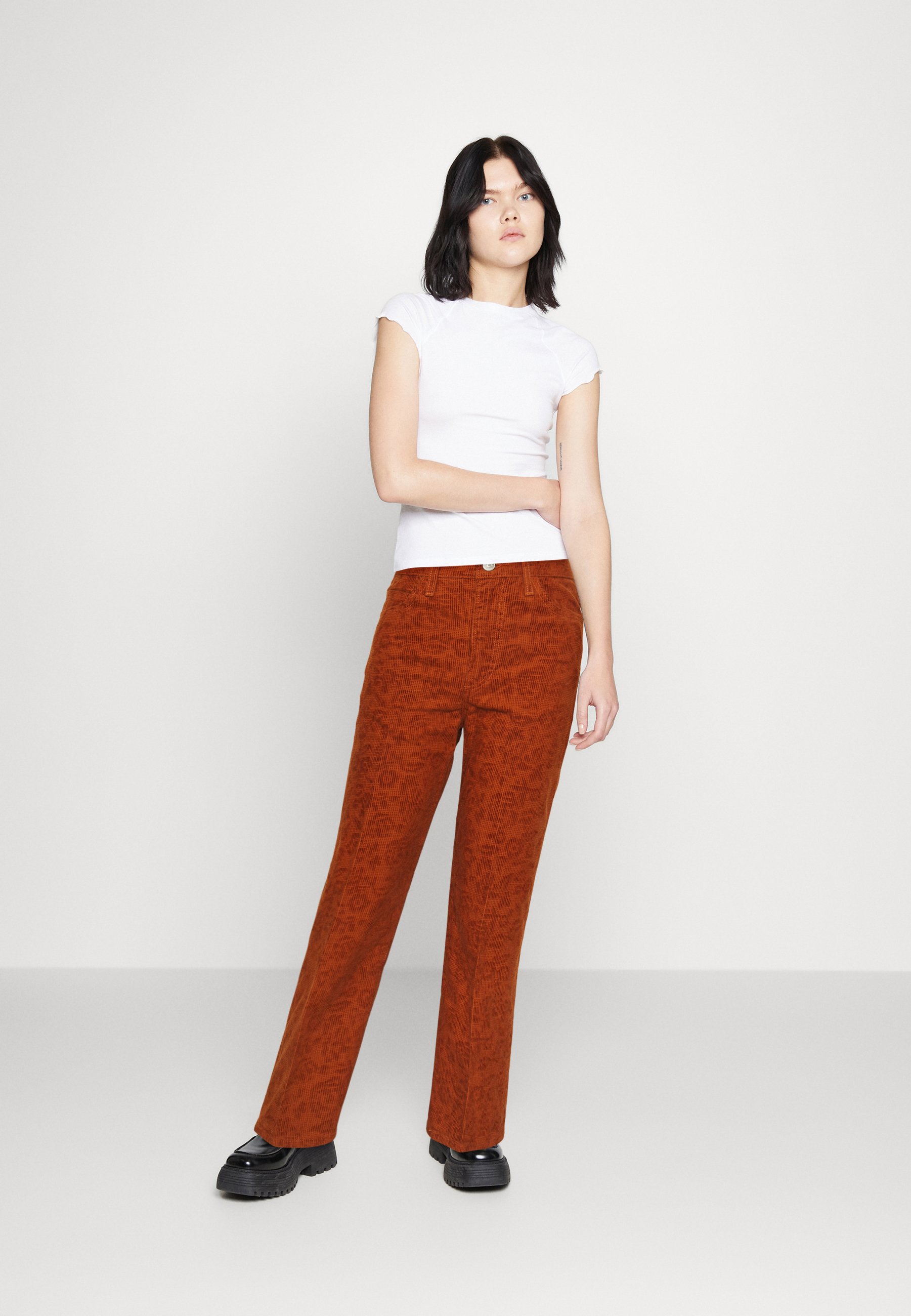Levi's® CAGE STR ZIP ND - Trousers - ginger bread/brown