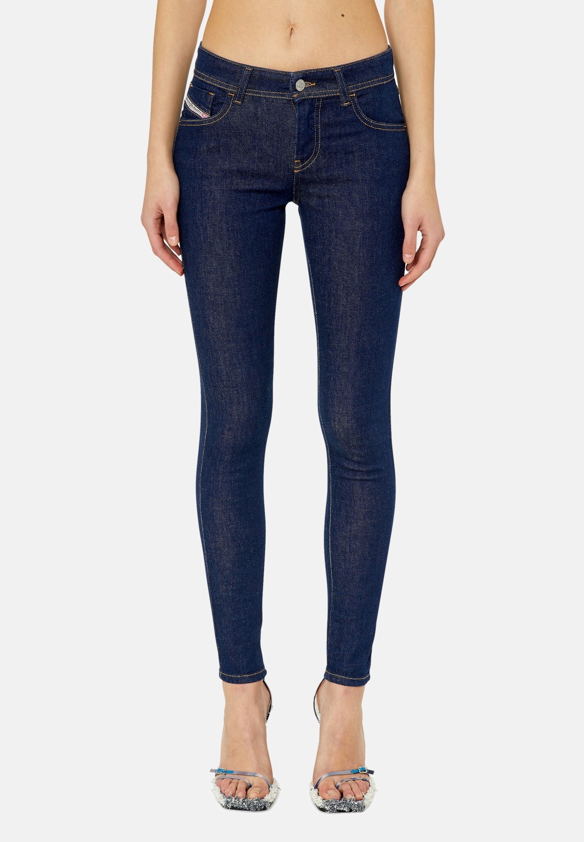 Diesel 2017 SLANDY - Jeans Skinny Fit - dark blue/dark-blue denim