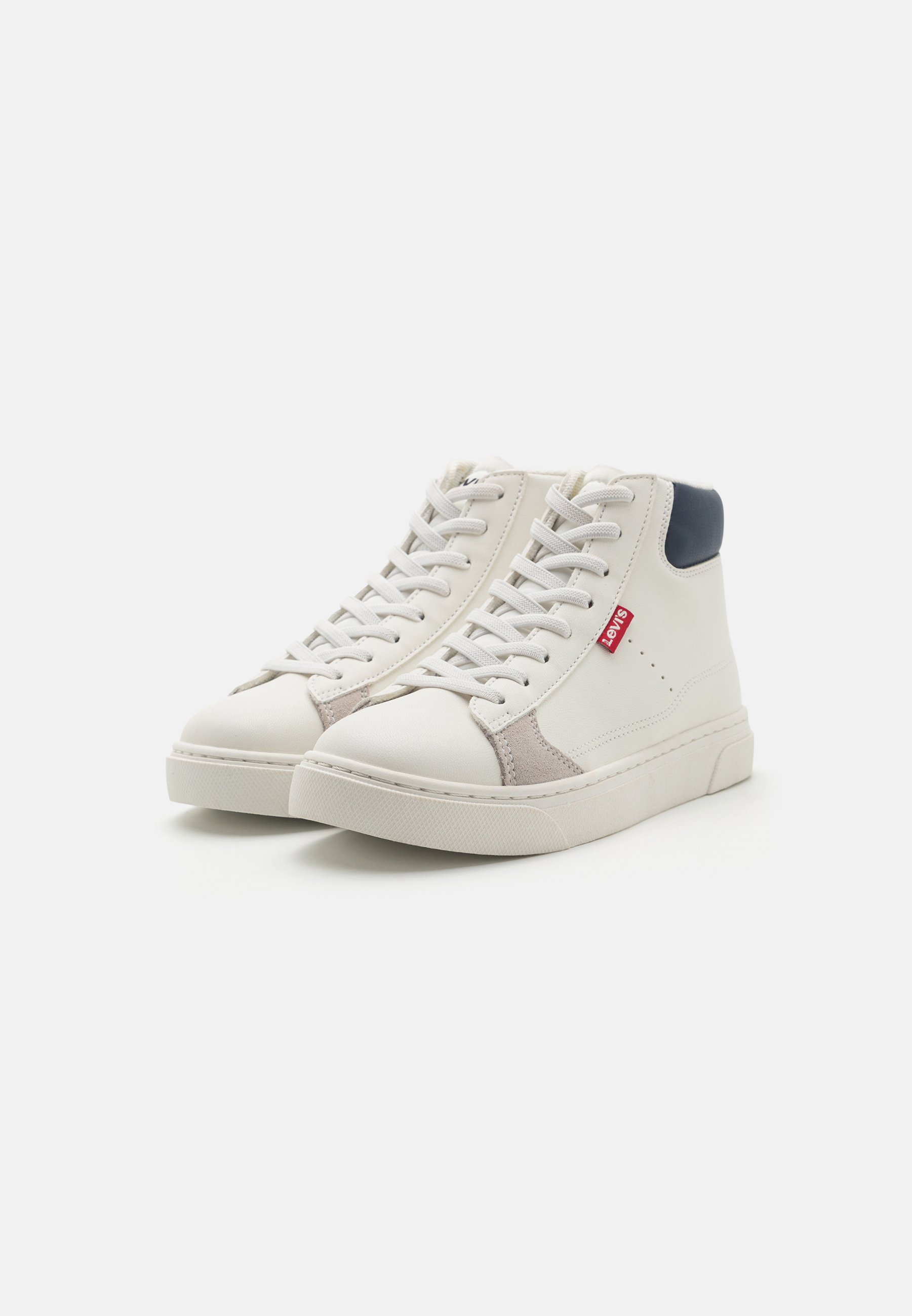 Levi's® BRYSON MID K UNISEX - High-top trainers - white/blue/white