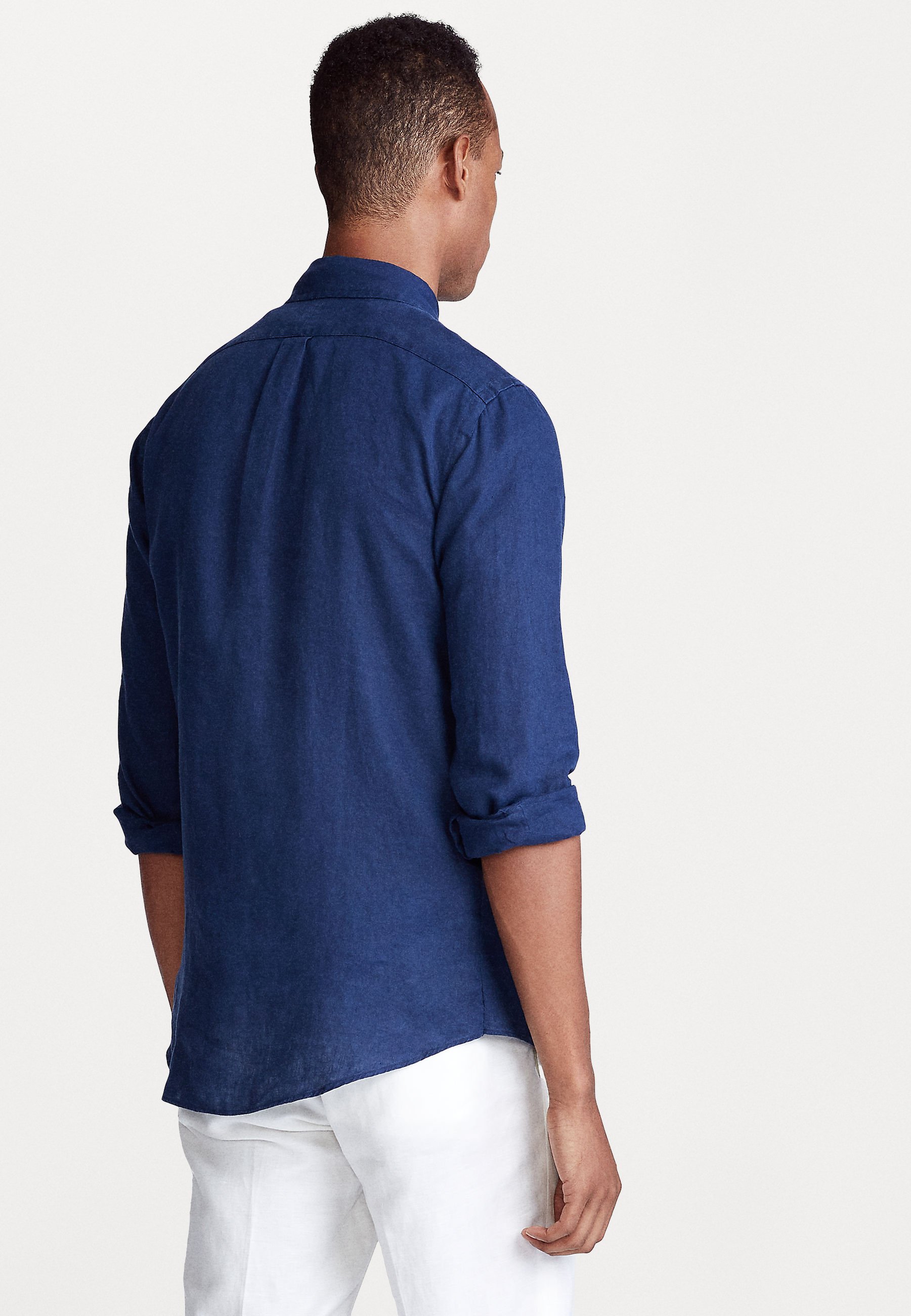 Polo Ralph Lauren CUSTOM FIT LINEN SHIRT - Shirt - newport navy/dark blue