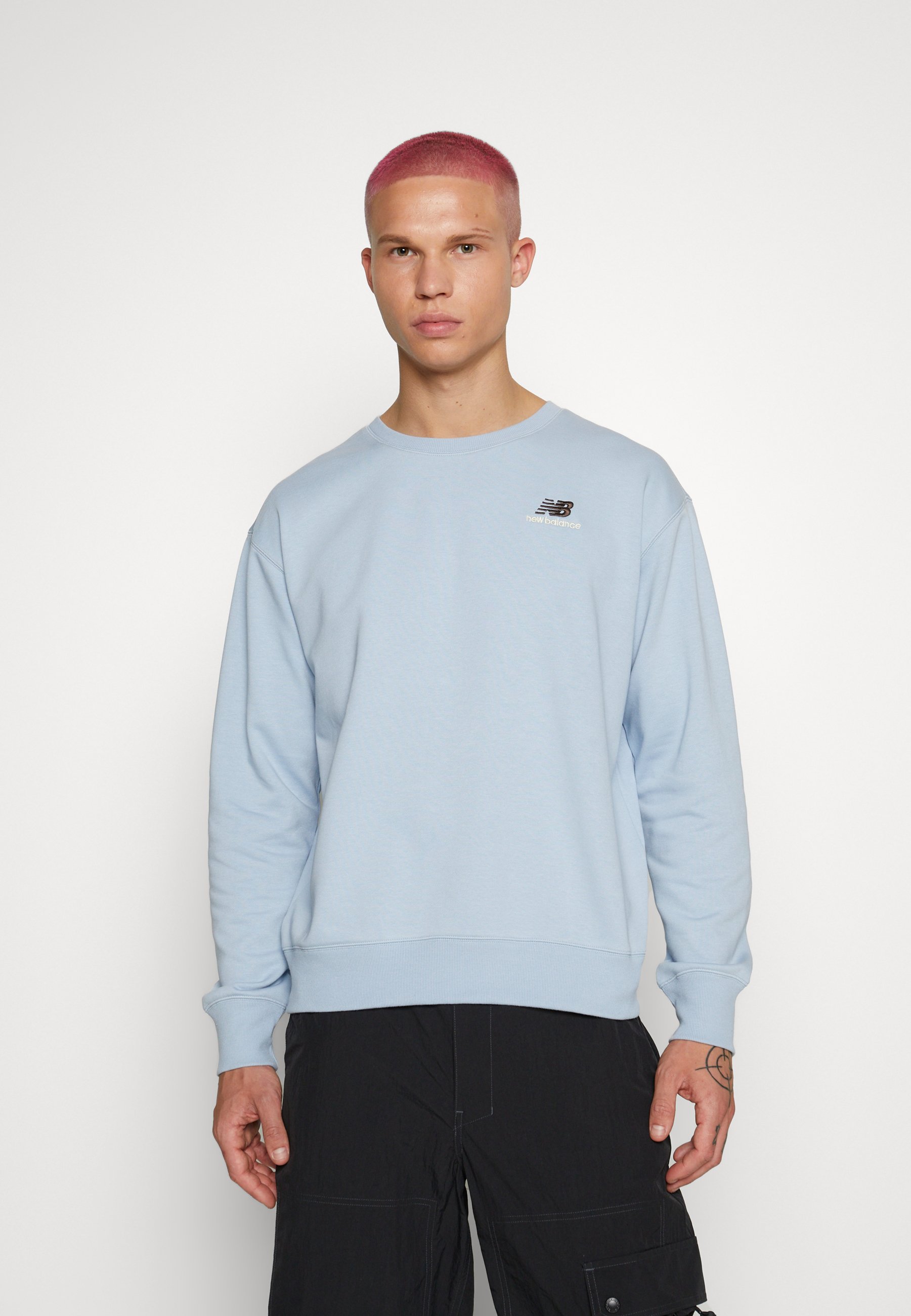 NB FRENCH TERRY CREWNECK UNISEX - Sweatshirt - light arctic grey/light blue