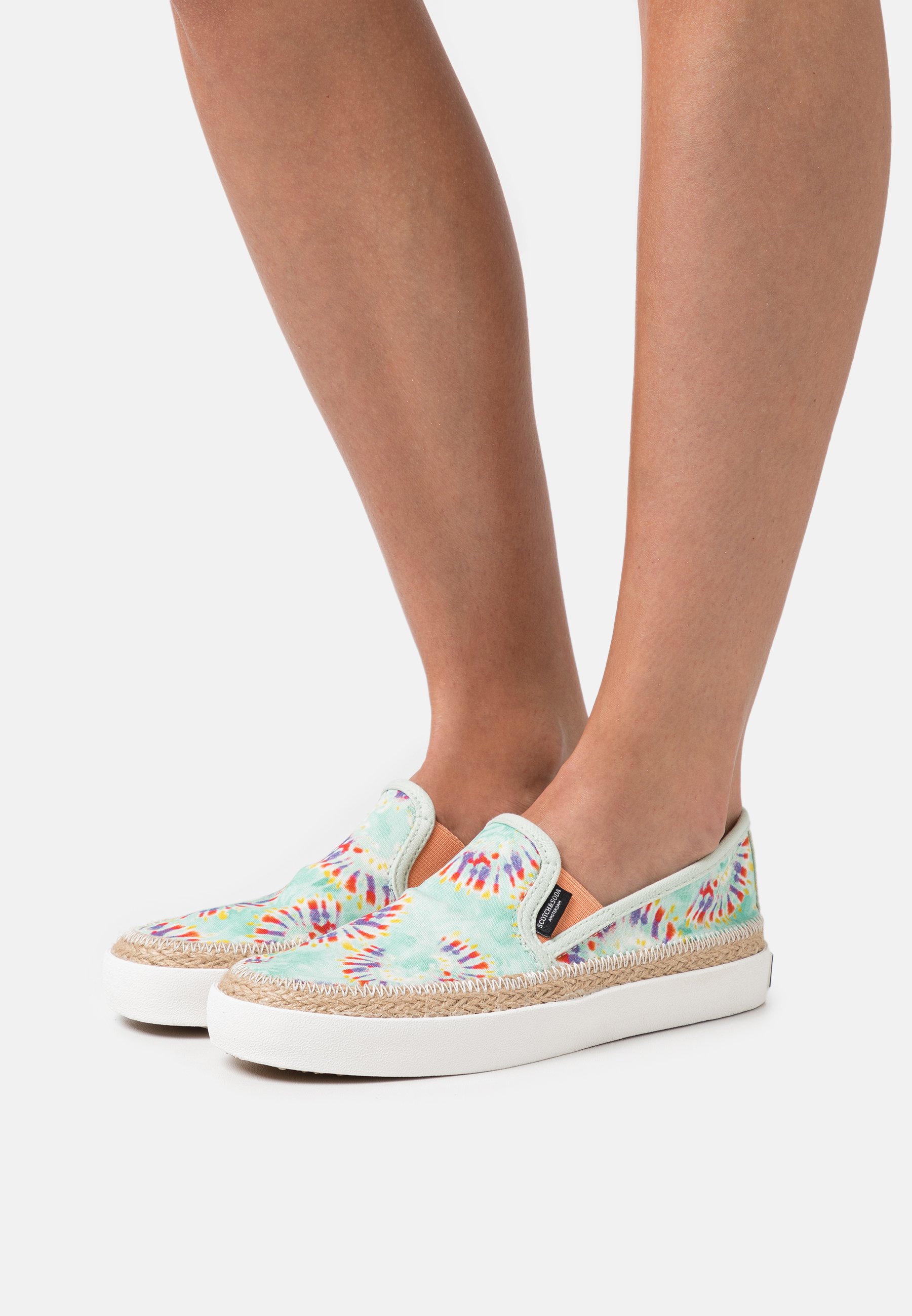 Scotch & Soda IZOMI  - Slip-ons - mint tie dye/mint