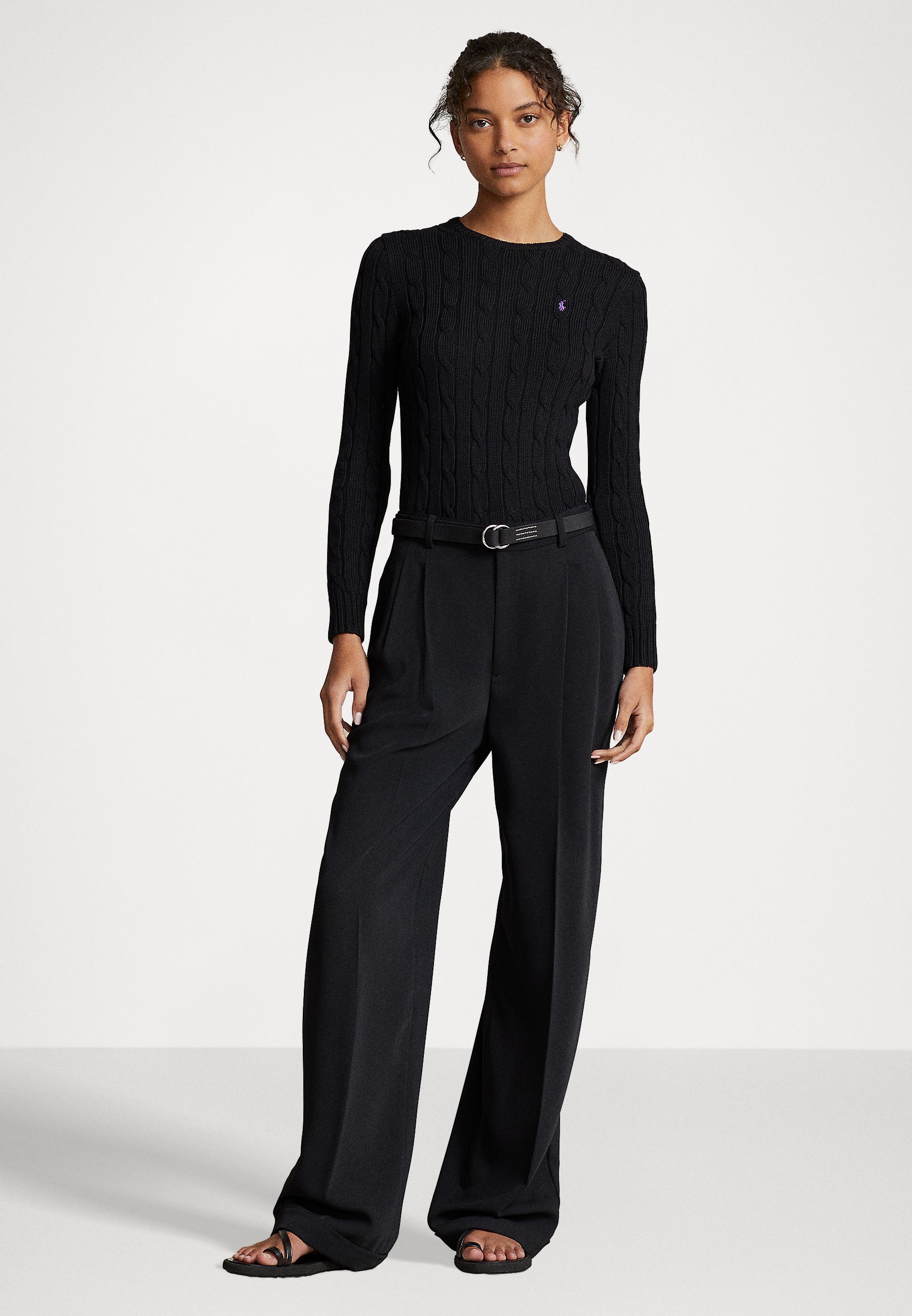 Polo Ralph Lauren JULIANNA LONG SLEEVE - Jumper - black