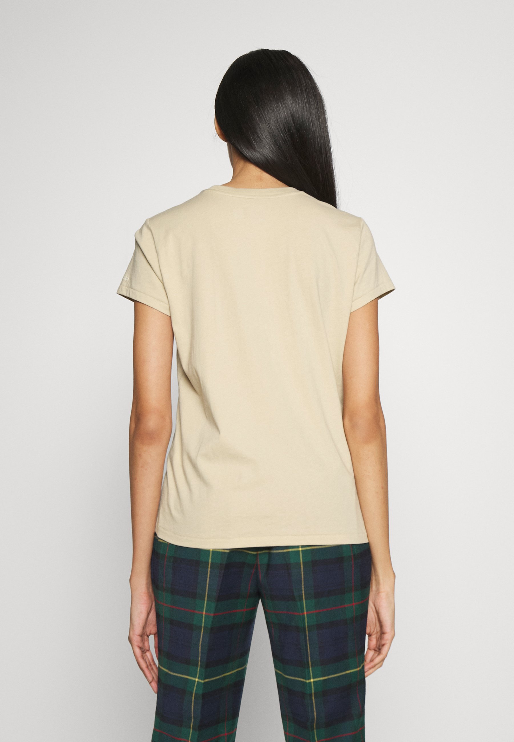 Polo Ralph Lauren TEE SHORT SLEEVE - Print T-shirt - ranch cream/beige